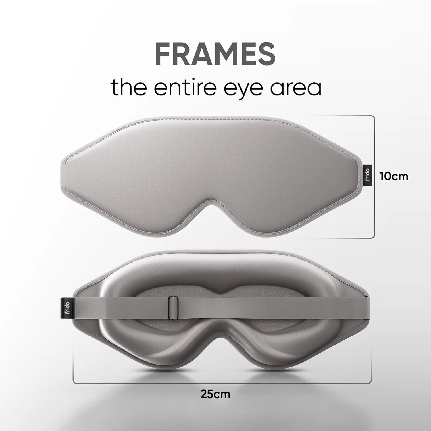 In-Depth Review: best eye mask for sleep - Frido 3D Eye Mask for Men & Women | 100% Blackout Sleep Mask | Zero Pressure Memory Foam for Eyelids & 8 Frido 3D Eye Mask for Men - view 7