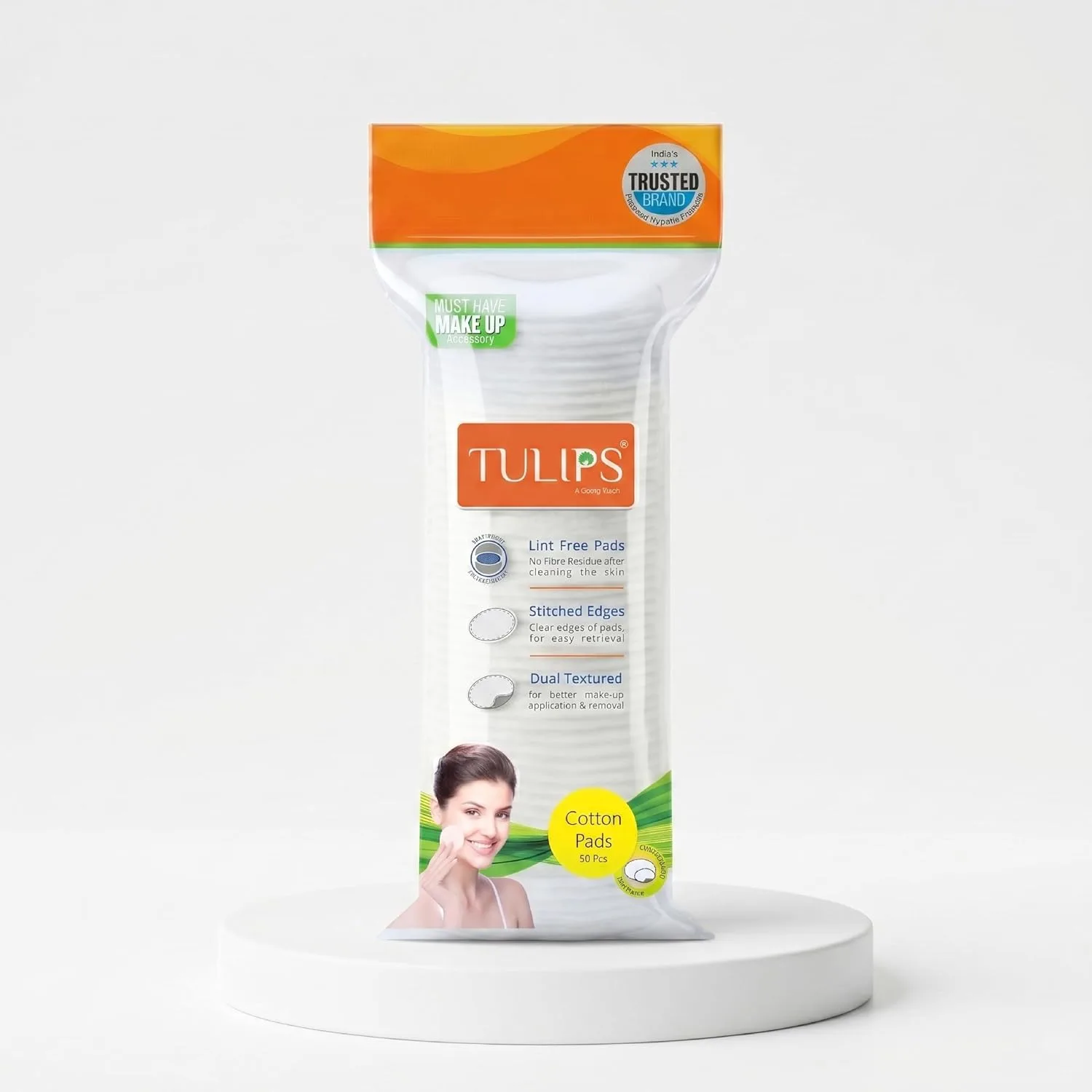 In-Depth Review: best makeup wipes - Tulips 50 Round Facial Cotton Pads in a Ziplock Bag (Pack of 2); Made from 100% Pure Soft Cotton, Best for Applyi 4 Tulips 50 Round Facial Cot - view 3
