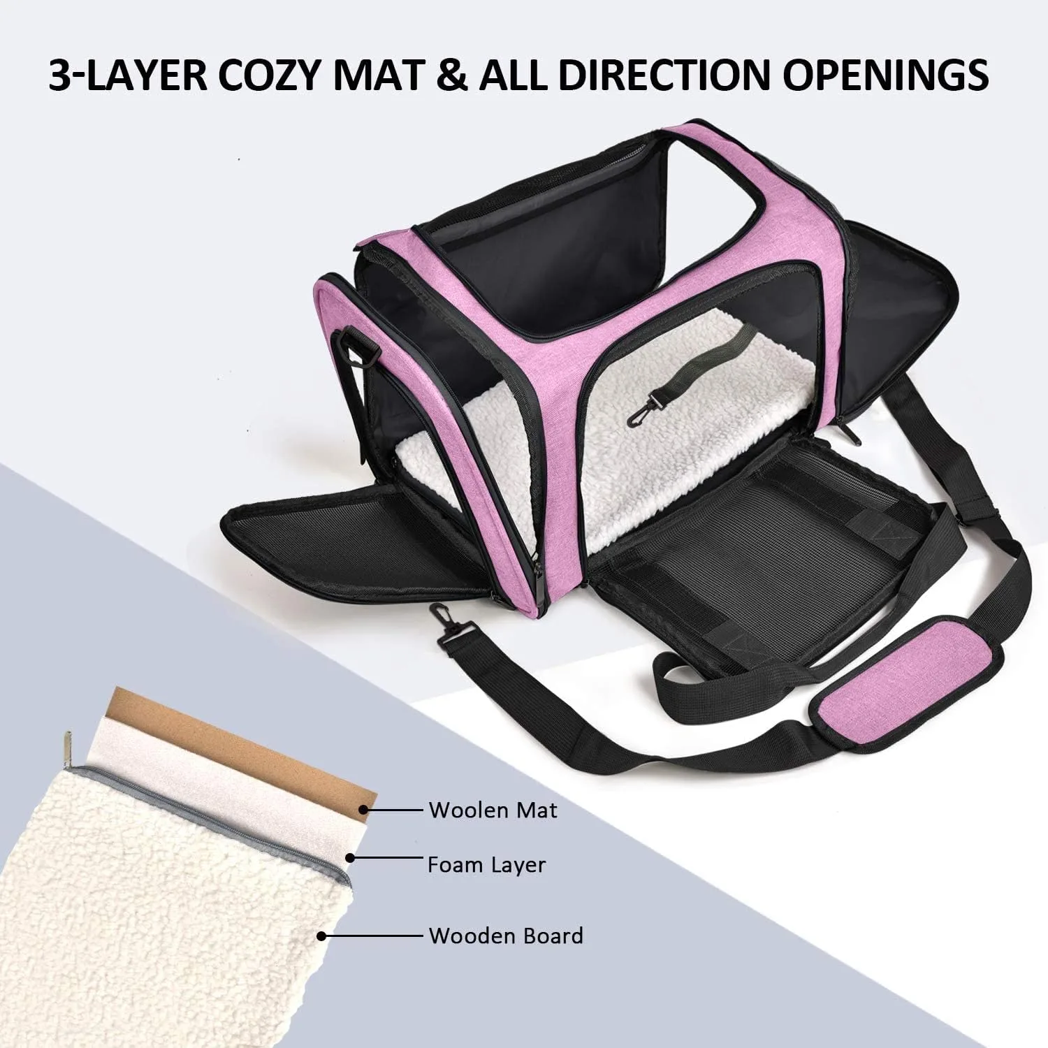 In-Depth Review: best pet travel bag - PETANGEL Airline Approved Cat Carriers Small Dog Carrier Pet Carrier Bag for Kittens Puppies up to 4Kg, Small D 3 PETANGEL Airline Approved Ca - view 2