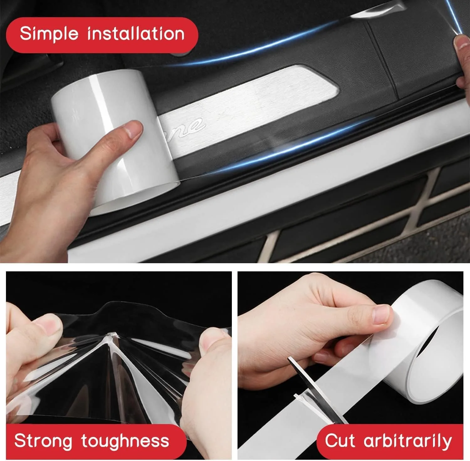 In-Depth Review: best car ppf film - VINSU High Gloss Anti Scratch White Carbon Fiber Paint Protection Film Tape PPF for Car Protection & Decoration f 4 VINSU High Gloss Anti Scr - view 3
