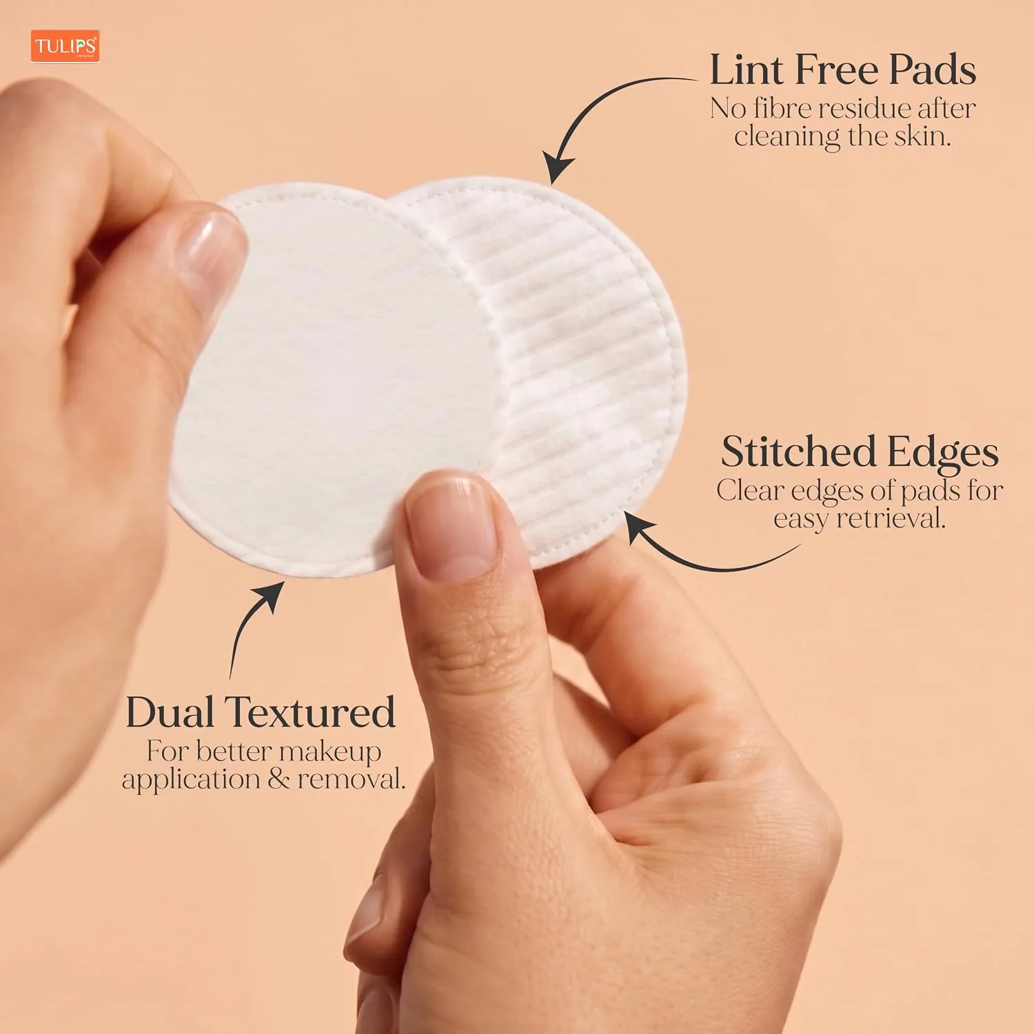 In-Depth Review: best makeup wipes - Tulips 50 Round Facial Cotton Pads in a Ziplock Bag (Pack of 2); Made from 100% Pure Soft Cotton, Best for Applyi 6 Tulips 50 Round Facial Cot - view 5