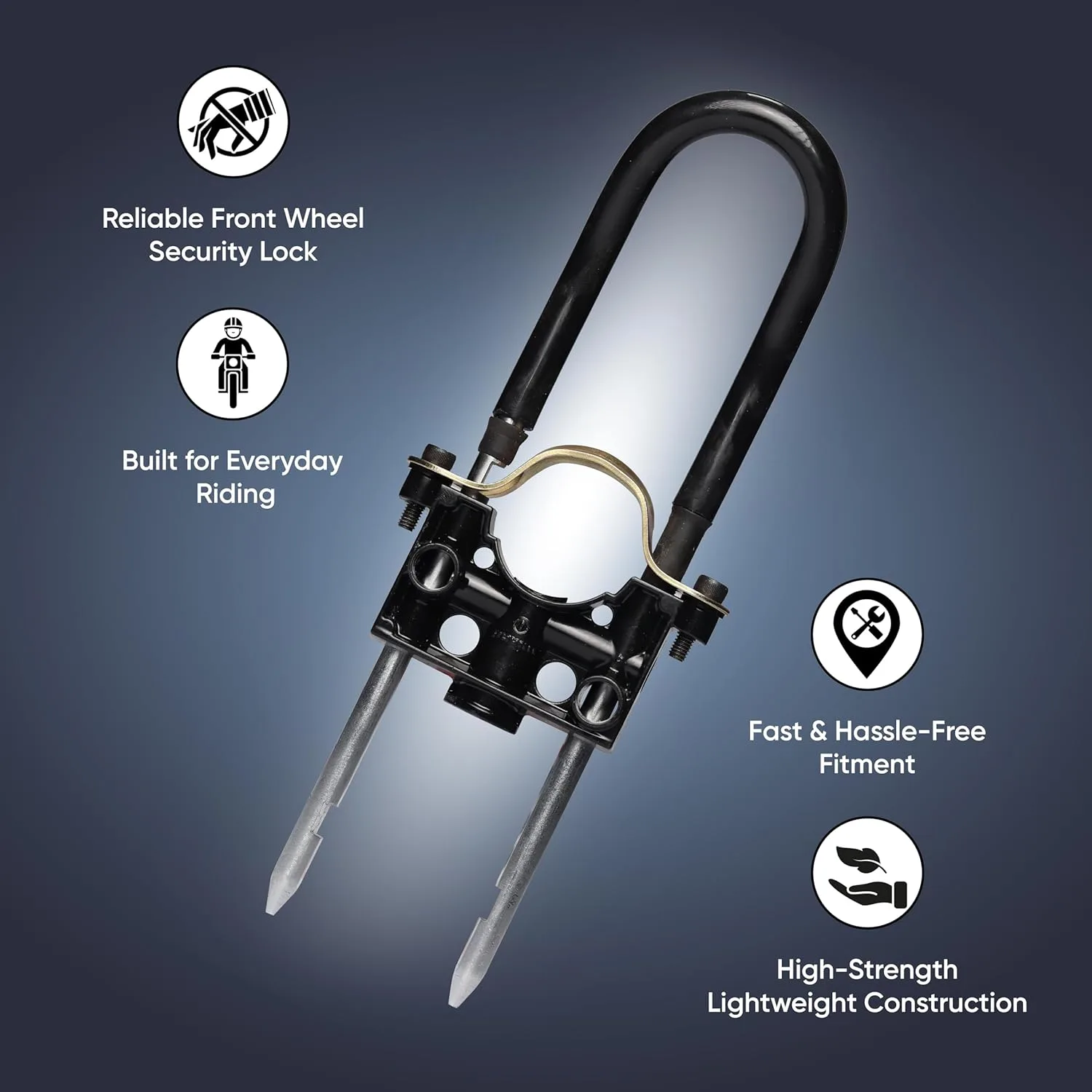 In-Depth Review: best bike wheel lock - TVS Disc Lock For Bikes With 2 Keys, U-Shaped Lock Design, Anti-Theft Security Safety Brake Wheel Disk Lock fo 6 TVS Disc Lock For Bikes - view 5
