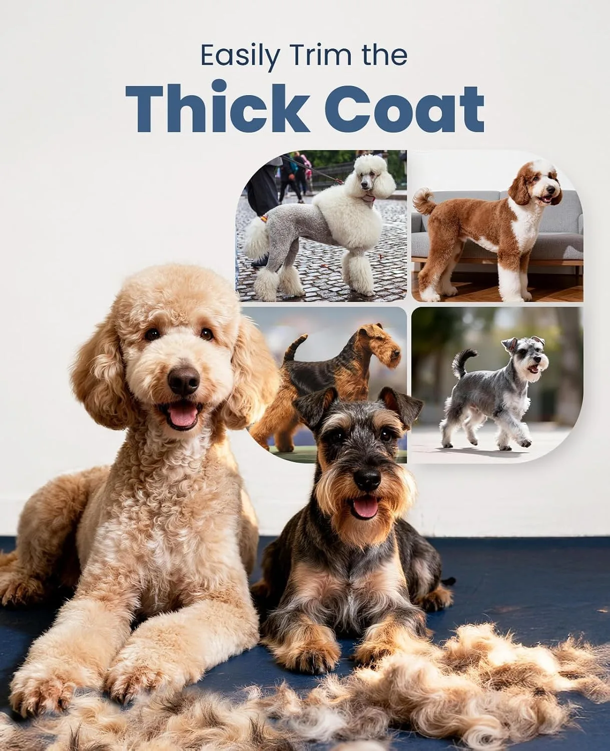 In-Depth Review: best pet clippers - oneisall Dog Clippers for Grooming for Thick Heavy Coats/ Dog Grooming Clippers/ Cordless Waterproof Pet Clippers 8 oneisall Dog Clippers for Gr - view 7