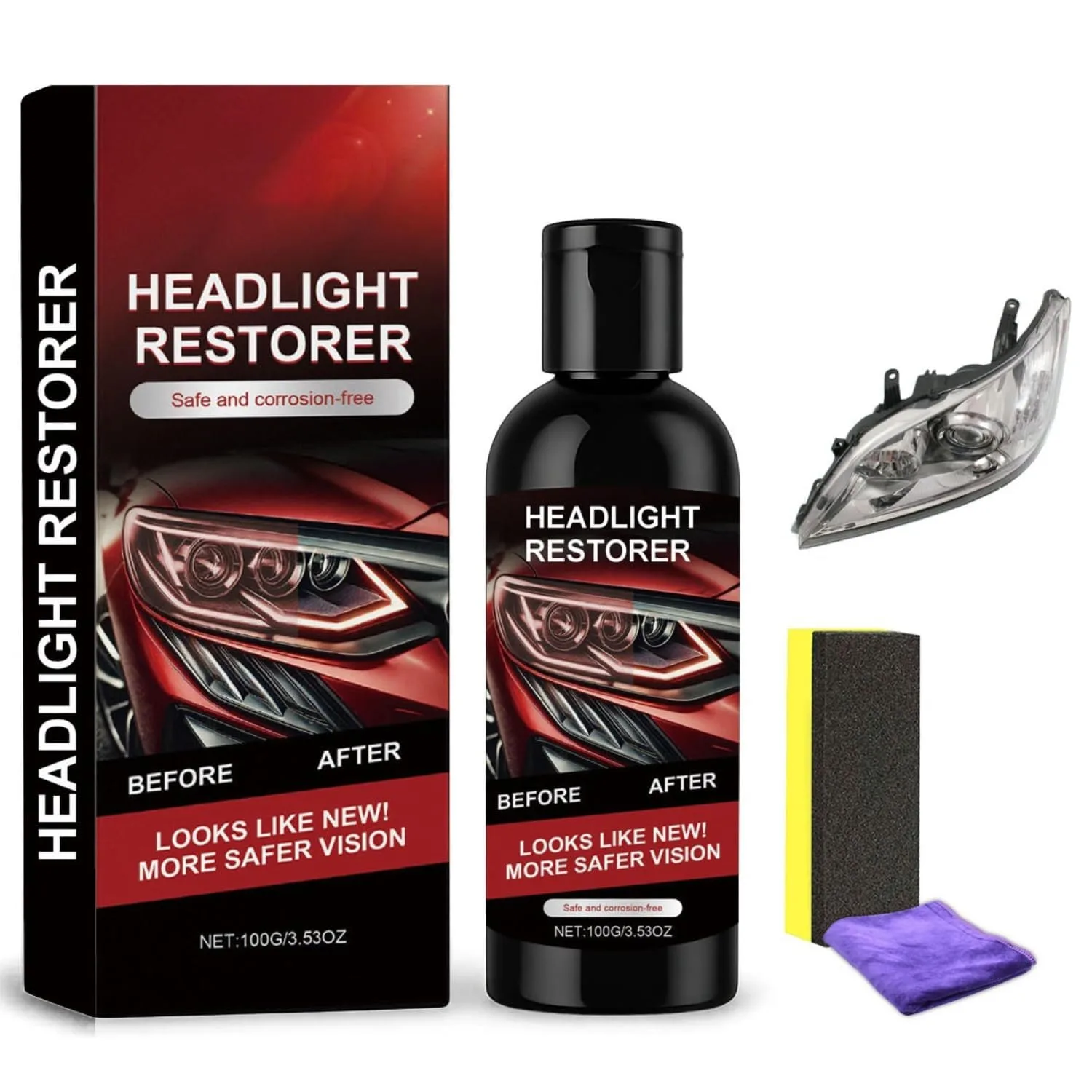 best car headlight restoration kit