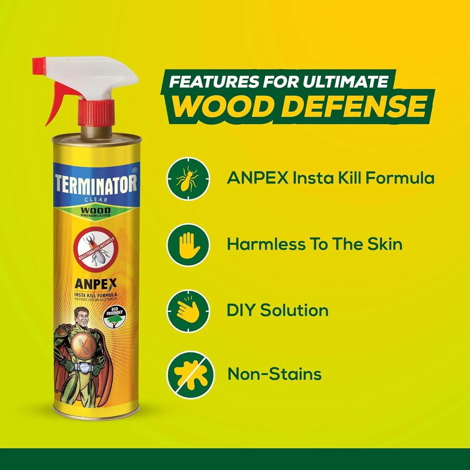 In-Depth Review: best termite control spray - Terminator Eco-Friendly Termite Killer Spray| 500ml | Wood Preservative and Termite, Borer and Insect Re 7 Terminator Eco-Friendly Termit - view 6