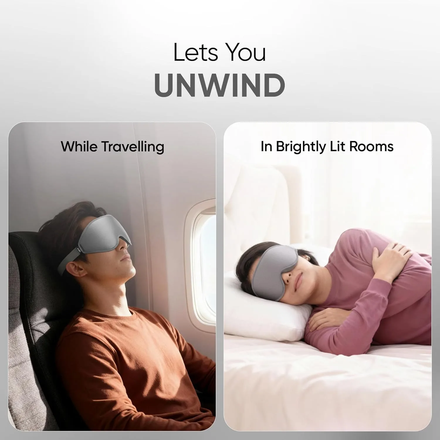 In-Depth Review: best eye mask for sleep - Frido 3D Eye Mask for Men & Women | 100% Blackout Sleep Mask | Zero Pressure Memory Foam for Eyelids & 4 Frido 3D Eye Mask for Men - view 3