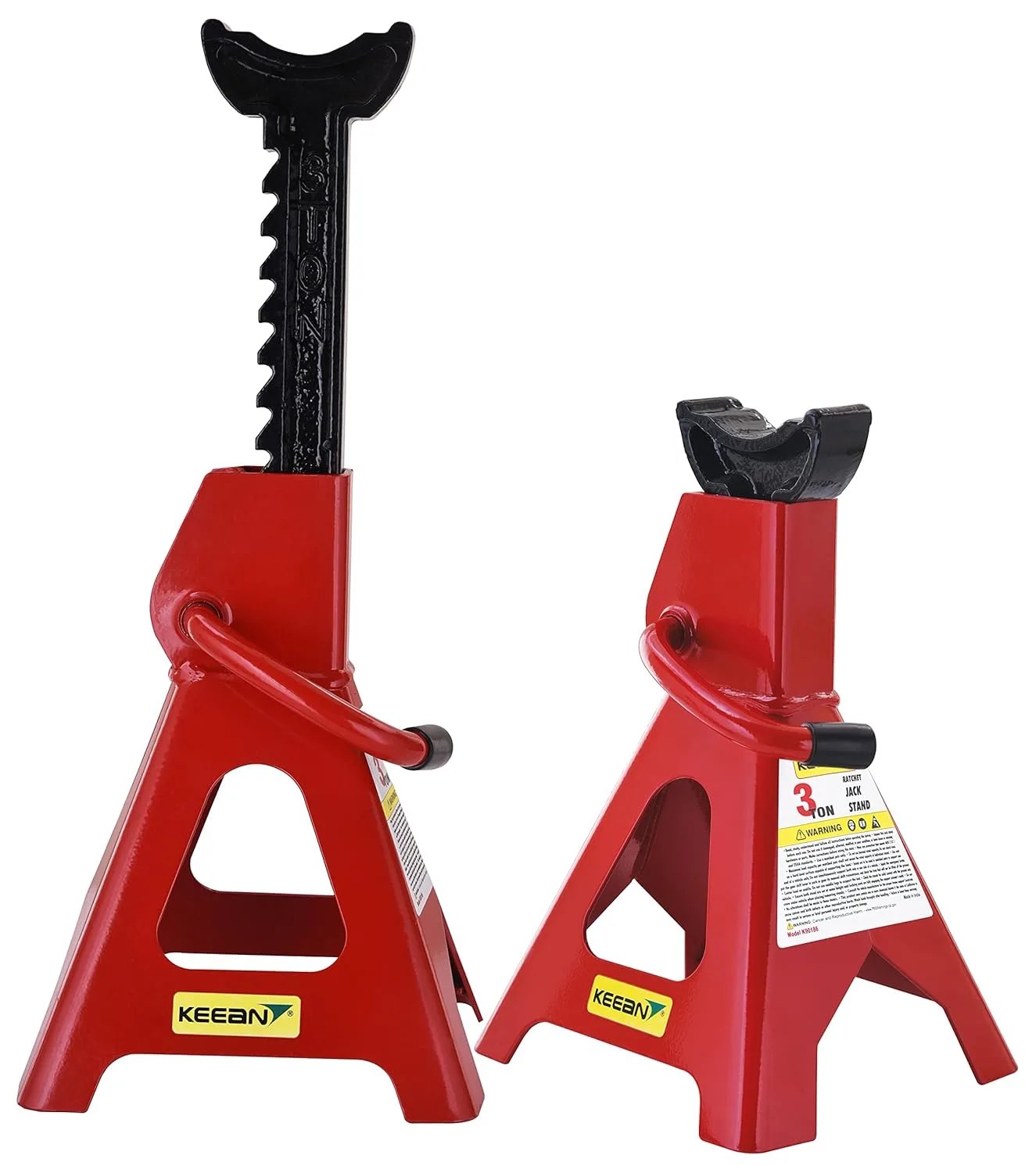 In-Depth Review: best car jack stand - KEEAN 3 TON Steel CAR Jack Stand with Heavy Duty SELF Locking Ratchet Handle (Automotive) (Set of 2 Pieces) | | 3 KEEAN 3 TON Steel CAR Jac - view 2