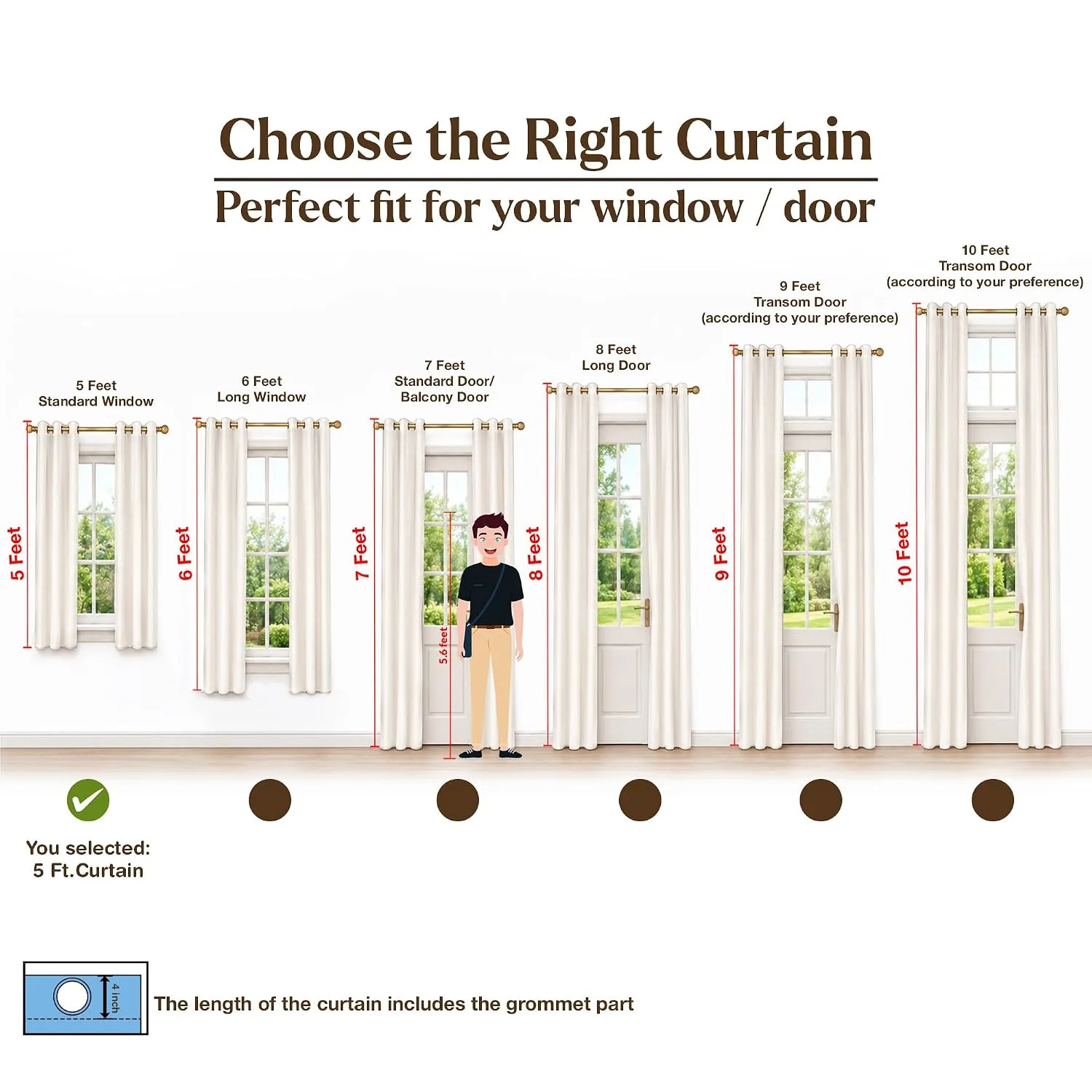 In-Depth Review: best window curtains blackout - HOMEMONDE 100% Complete Blackout Curtains for Window 5 Feet – Room Privacy Room Darkening Curta 4 HOMEMONDE 100% Complete Black - view 3