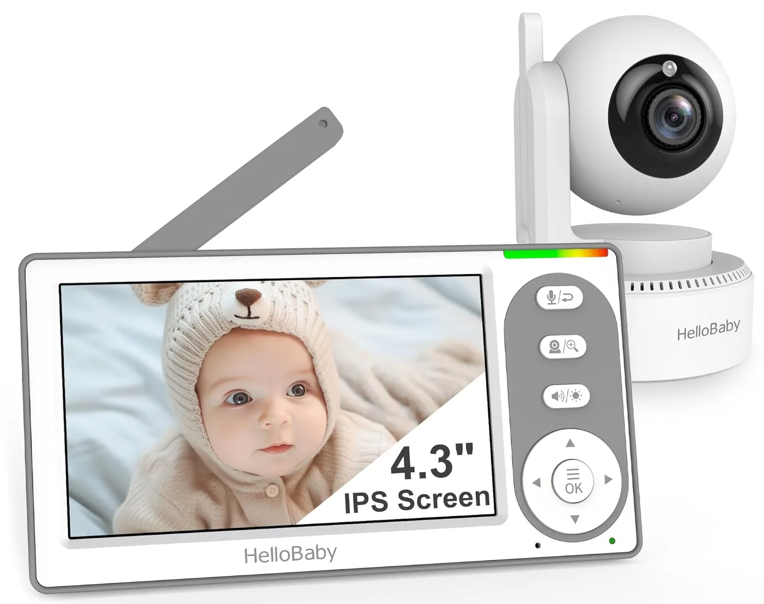 In-Depth Review: best baby video monitor - HelloBaby 4.3” Video Baby Monitor with 30 Hours Battery, Remote Pan-Tilt-Zoom Baby Monitor No WiFi, B 2 best baby video monitor