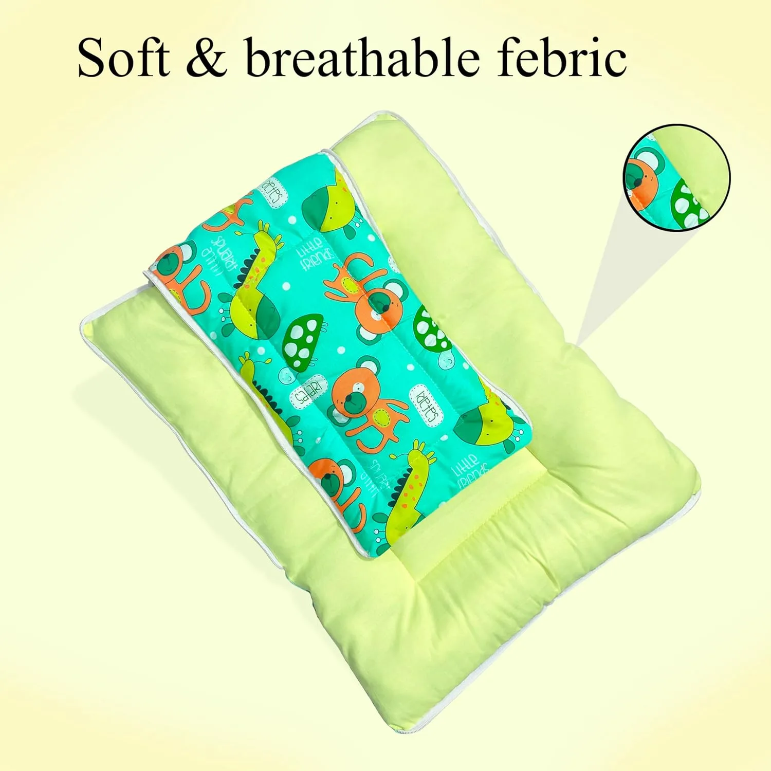 In-Depth Review: best baby sleeping bag - MOM & SON Cotton 29.52×17.71×3.93 inches Sleeping and Carry Bag, Green | | best baby sleeping 5 MOM & SON Cotton 2 - view 4