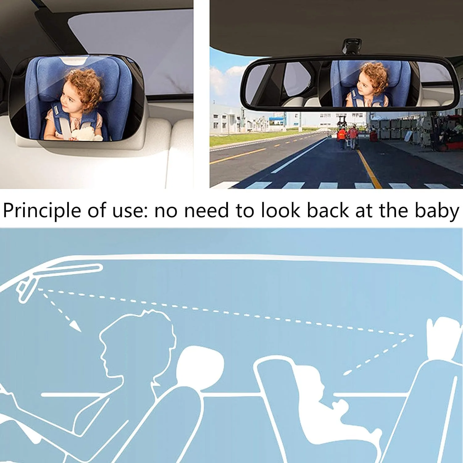 Automaze Car Mirror Baby Rea - view 4