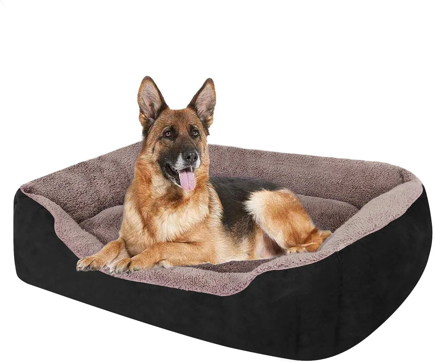 In-Depth Review: best dog bed washable - KOZI PET Dog Beds for Dog & Cats, Rectangle Pet Bed Thickened Enough with Soft Coral Fleece and,Durable 2 best dog bed washable