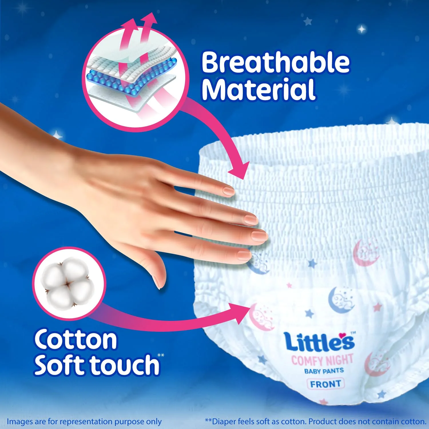 Little’s Baby Diapers S Size - view 6