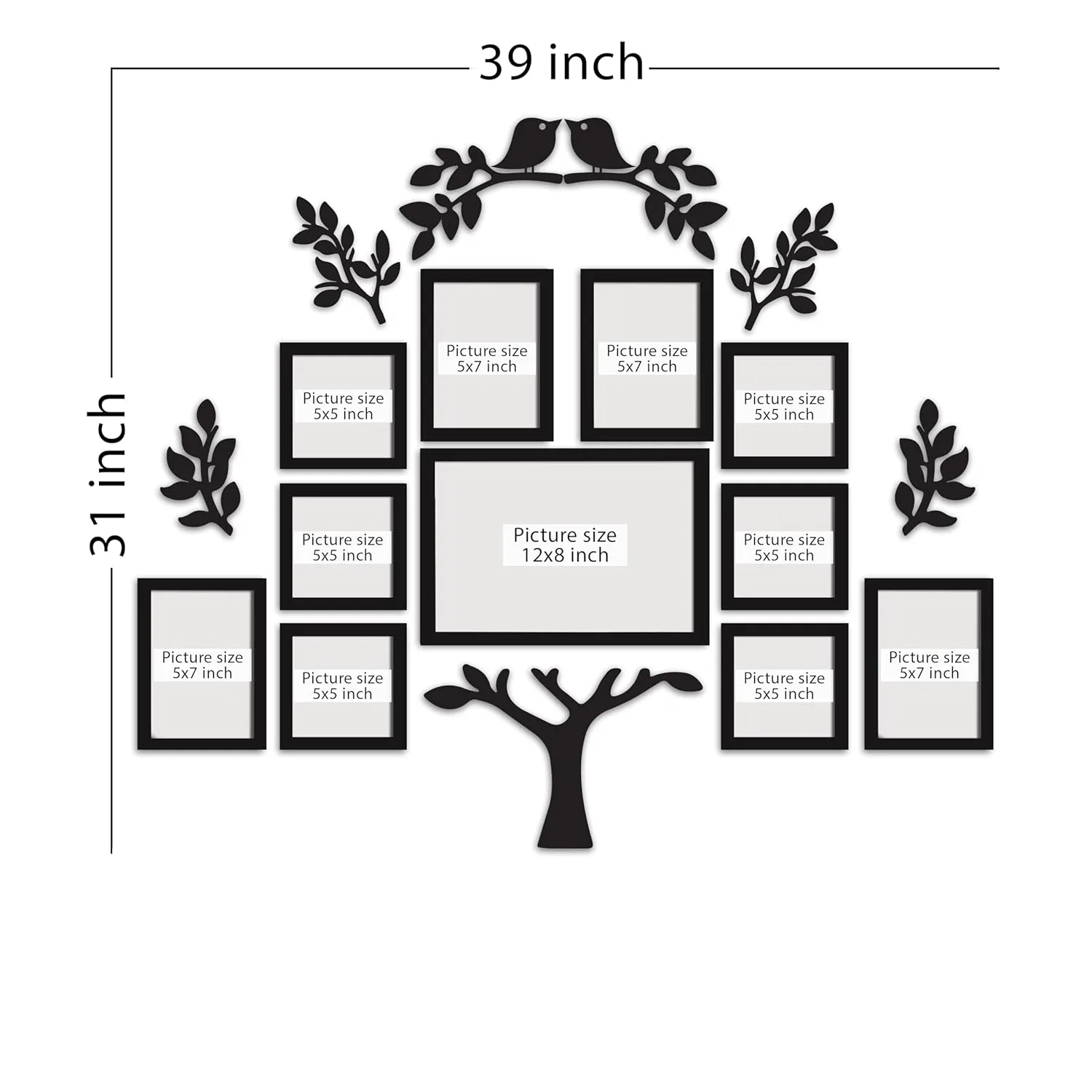 best collage photo frame - Art Street Family Tree Wall Photo 3 Art Street Family Tree - view 3