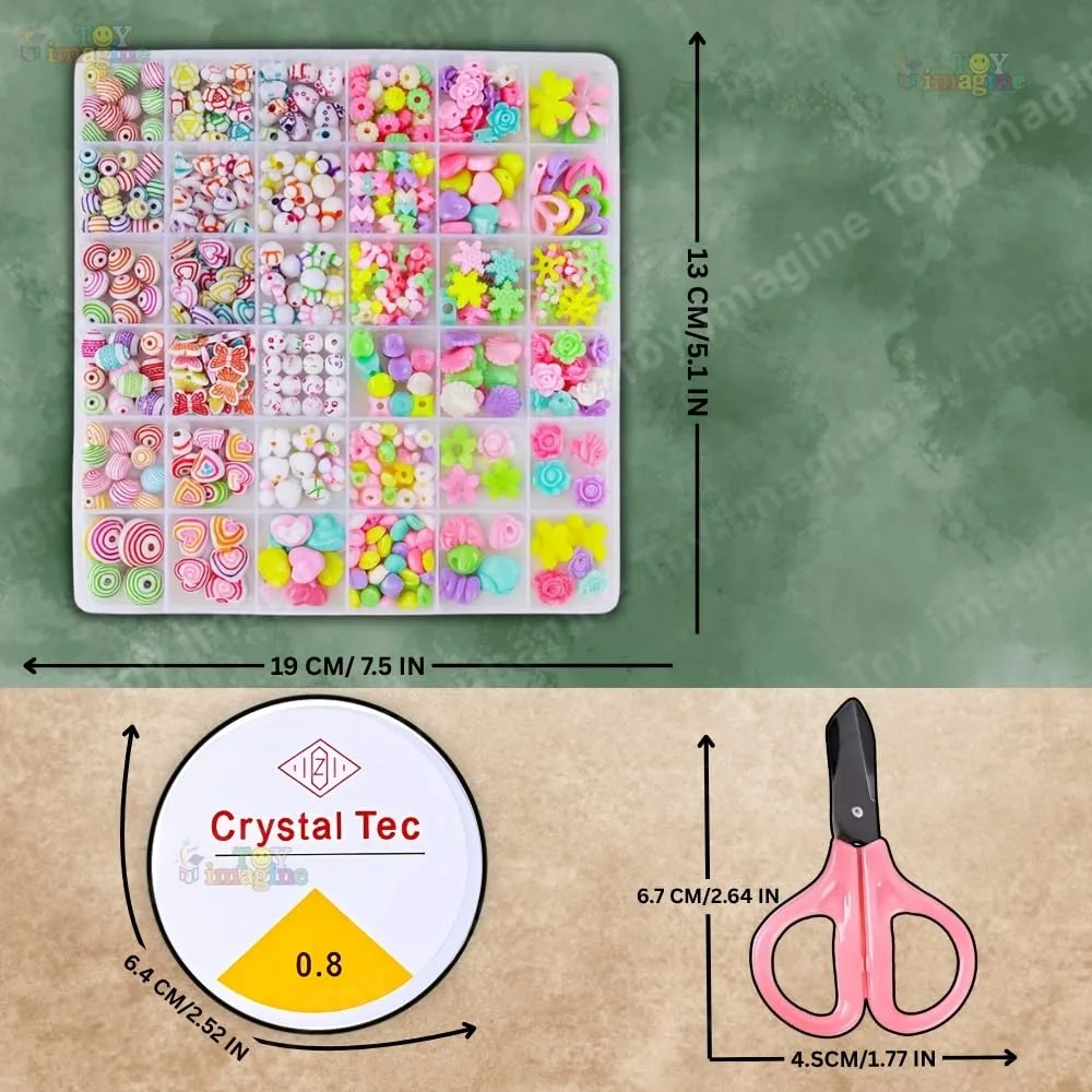 In-Depth Review: best craft beads set - Toy Imagine DIY Bracelet Making Kit for Girls – Beads Kit & Jewelry Craft Set with Charms, Scissors � 4 Toy Imagine DIY Bracele - view 3