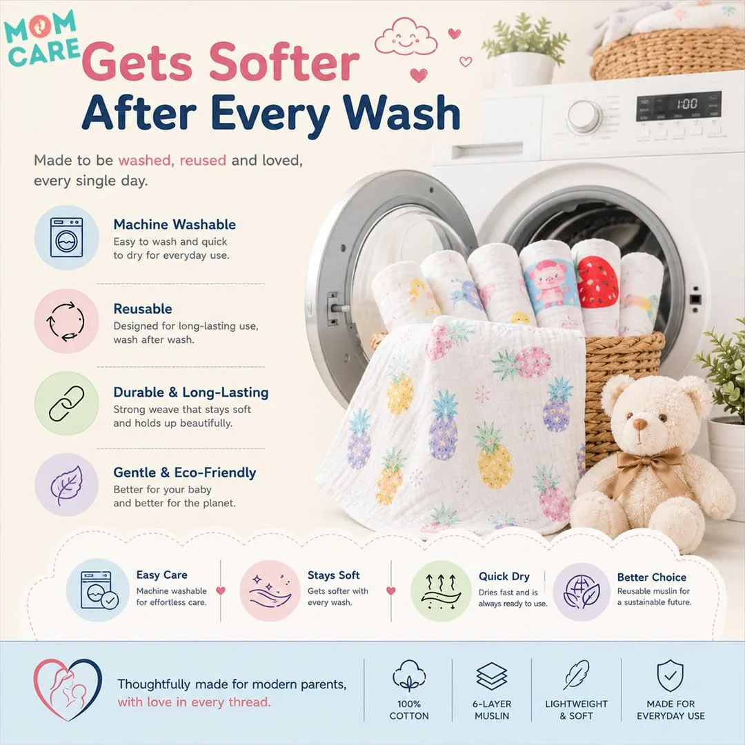 MOM CARE Muslin Burp Cl - view 3