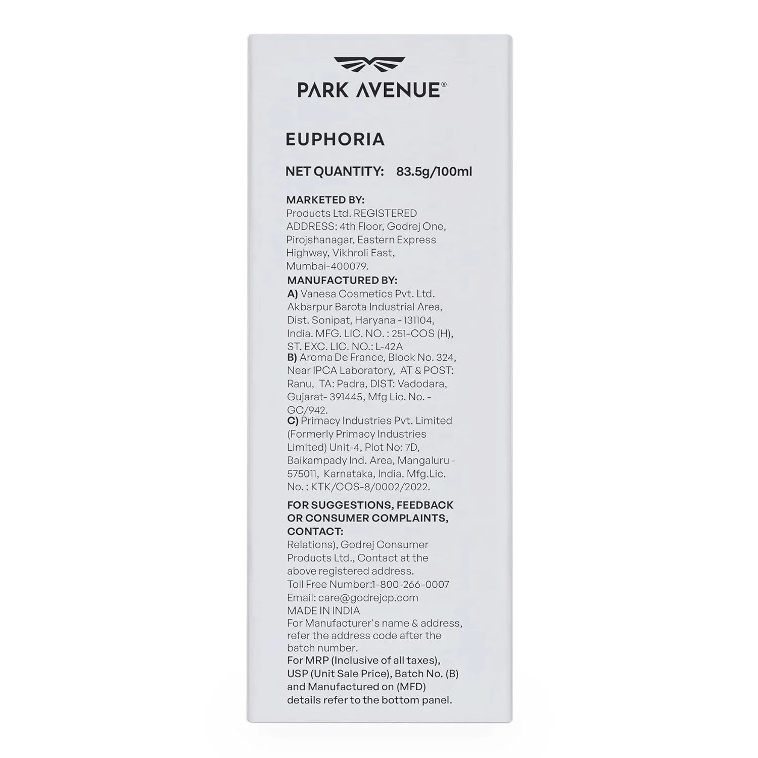In-Depth Review: best perfume for men india - Park Avenue Euphoria, Eau De Parfum Men, 100ml | Long Lasting Perfume for Men | Premium Luxury Fragrance 10 Park Avenue Euphoria, Ea - view 9