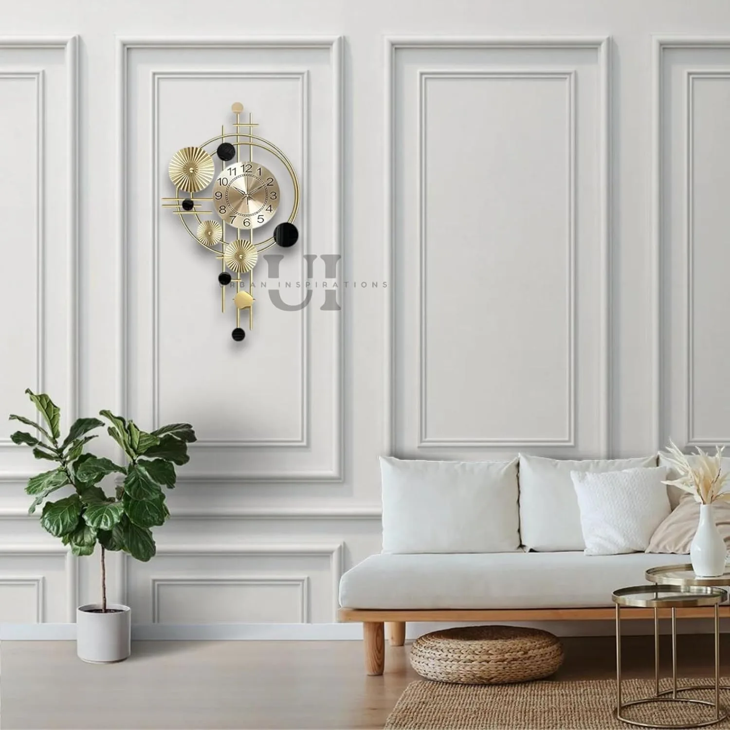 In-Depth Review: best wall clock home decor - Home Wall Clock for Living Room Stylish Latest Large Vintage Design Metal Frame Antique Pendulum Unique 9 Home Wall Clock for Livi - view 8