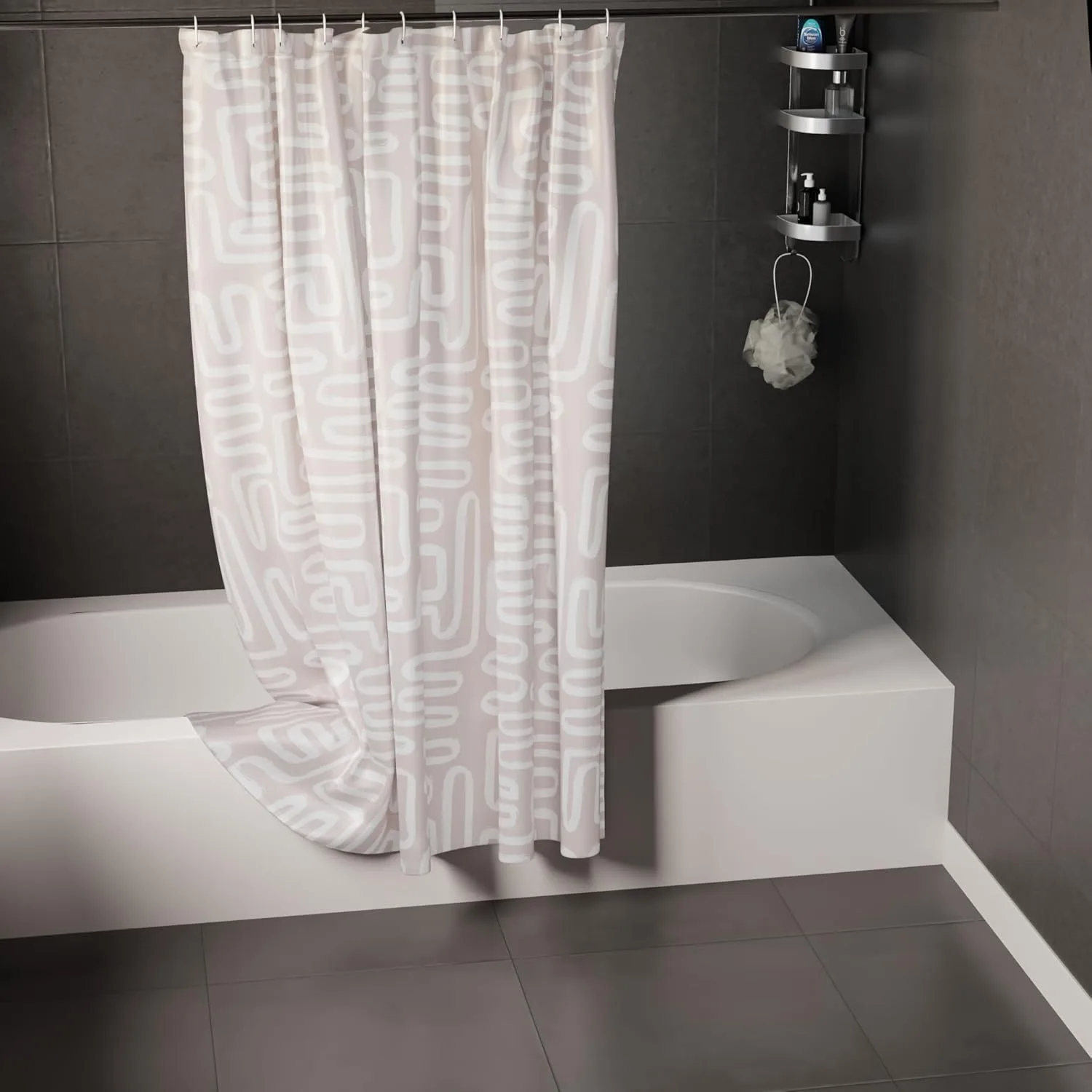 Encasa XO Shower Curtain, - view 3
