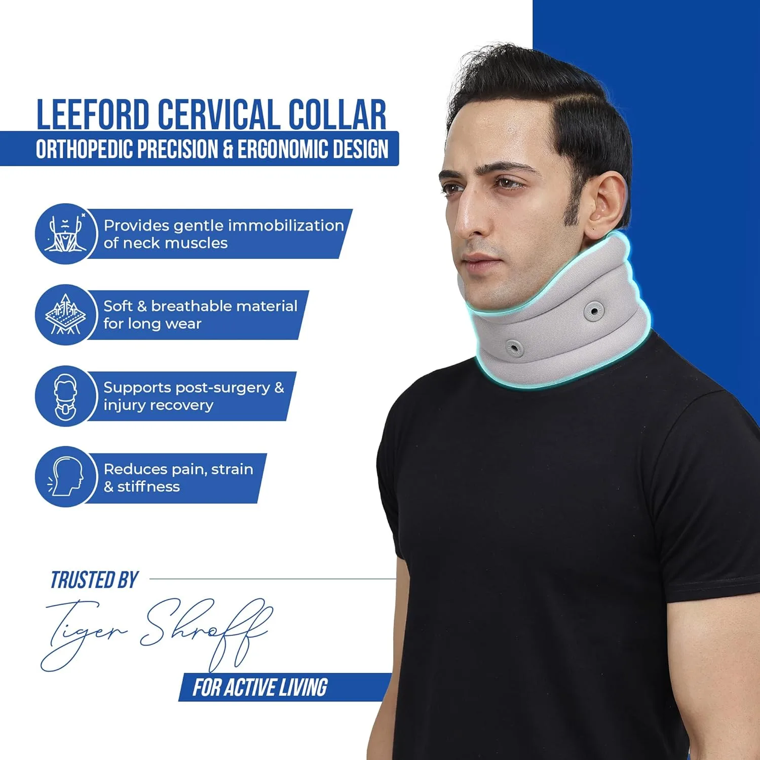 In-Depth Review: best neck support collar - Leeford Ortho Soft Cervical Collar for Neck Pain & Spondylitis | Neck Support for Cervical Pain | Brea 5 Leeford Ortho Soft Cervical - view 4