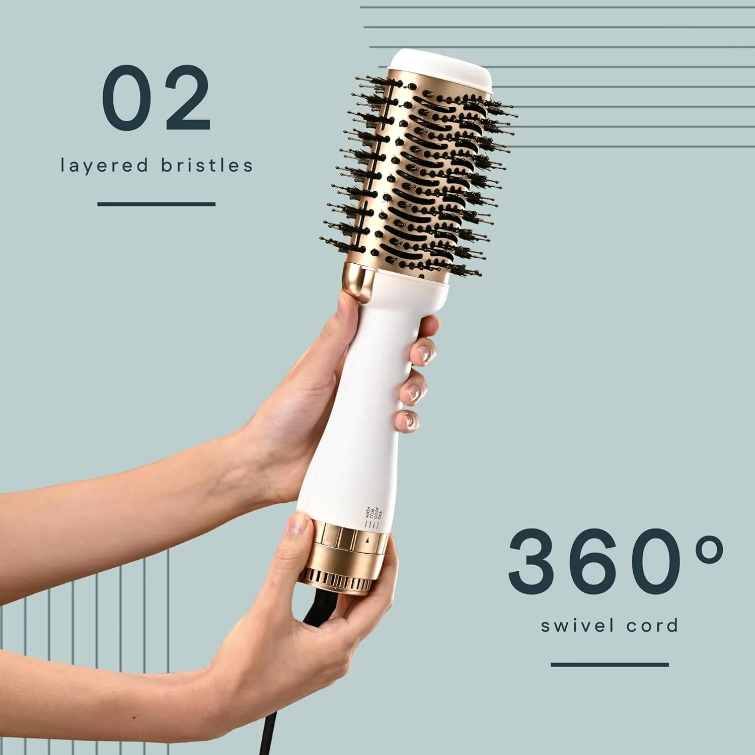 In-Depth Review: best hot air brush - Winston 2-in-1 Hair Styling Blow Brush for Women - 1200 Watts | Hot Air Brush, Hair Volumizer Brush, Hair Blow D 7 Winston 2-in-1 Hair Styling - view 6