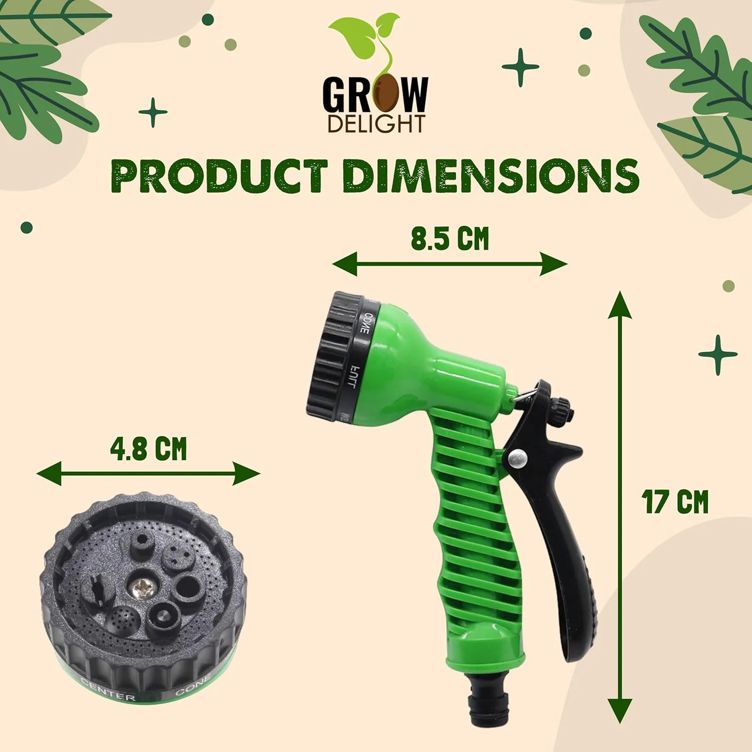 In-Depth Review: best bike spray gun - High Pressure Water Spray Gun for Plants & Garnden | 7 Pattern Nazzle Spray Gun with Leak Proof | Metal Lo 7 High Pressure Water Spra - view 6