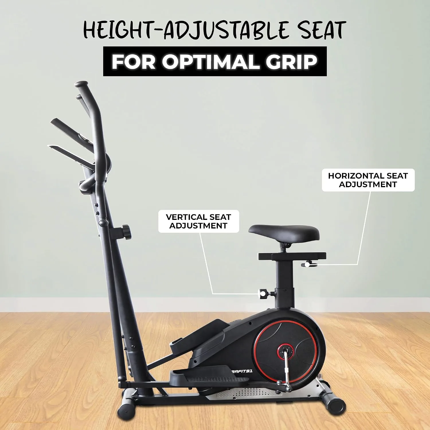 In-Depth Review: best elliptical machine home - Durafit91™ Powerstride Elliptical Cross Trainer |7 Kg Flywheel | Max User Weight 130 Kg | 8 Levels M 4 best elliptical machine home view 2