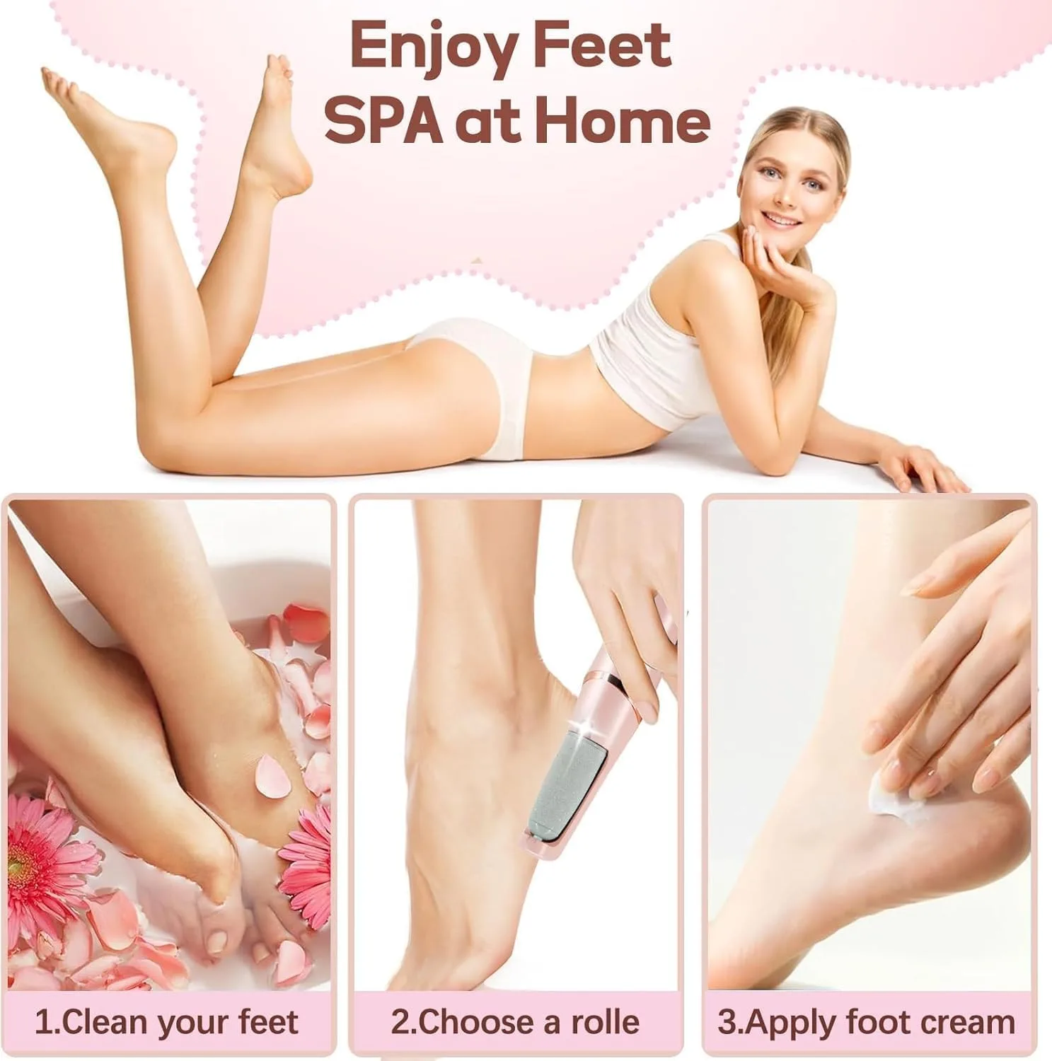 In-Depth Review: best callus remover tool - callus remover for feet dead skin remover pedicure tools Callus Remover Hard and Dead Skin Remover Electri 8 callus remover for feet de - view 7