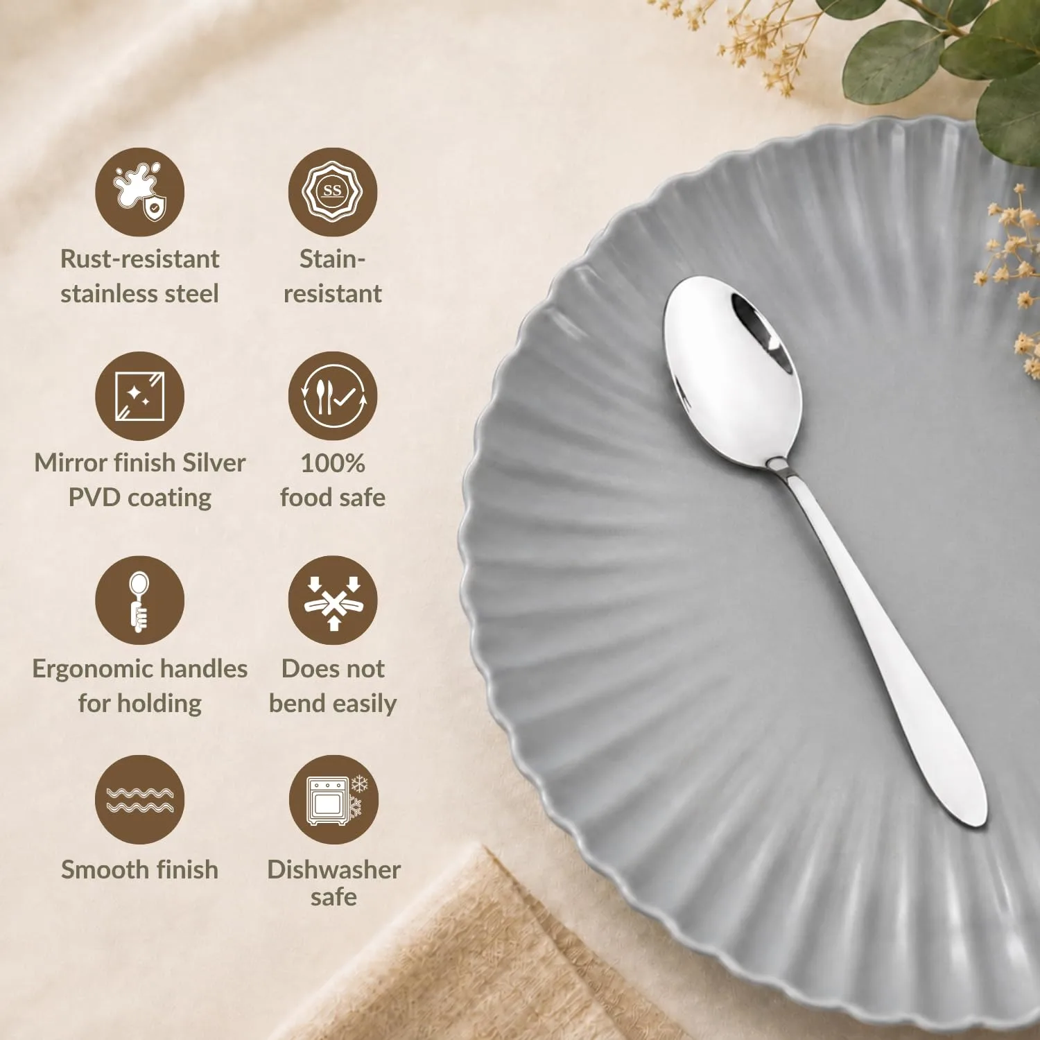 best travel cutlery set - Nestasia Stainless Steel 12 Piece 3 Nestasia Stainless Steel 12 - view 3