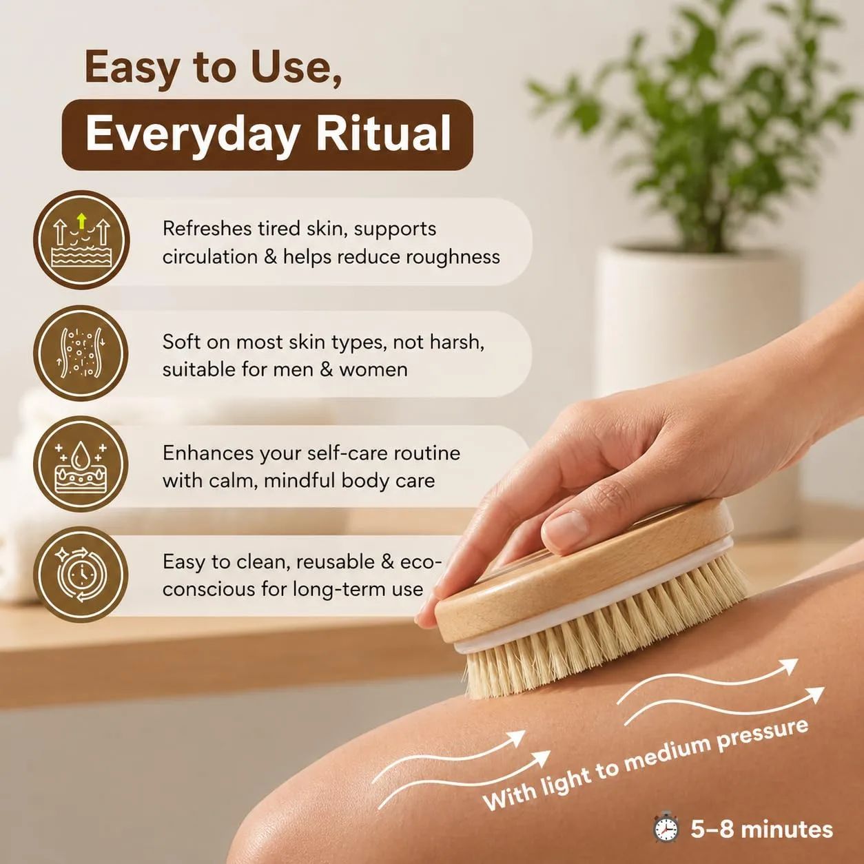 Premium Wooden Dry Brushing - view 4