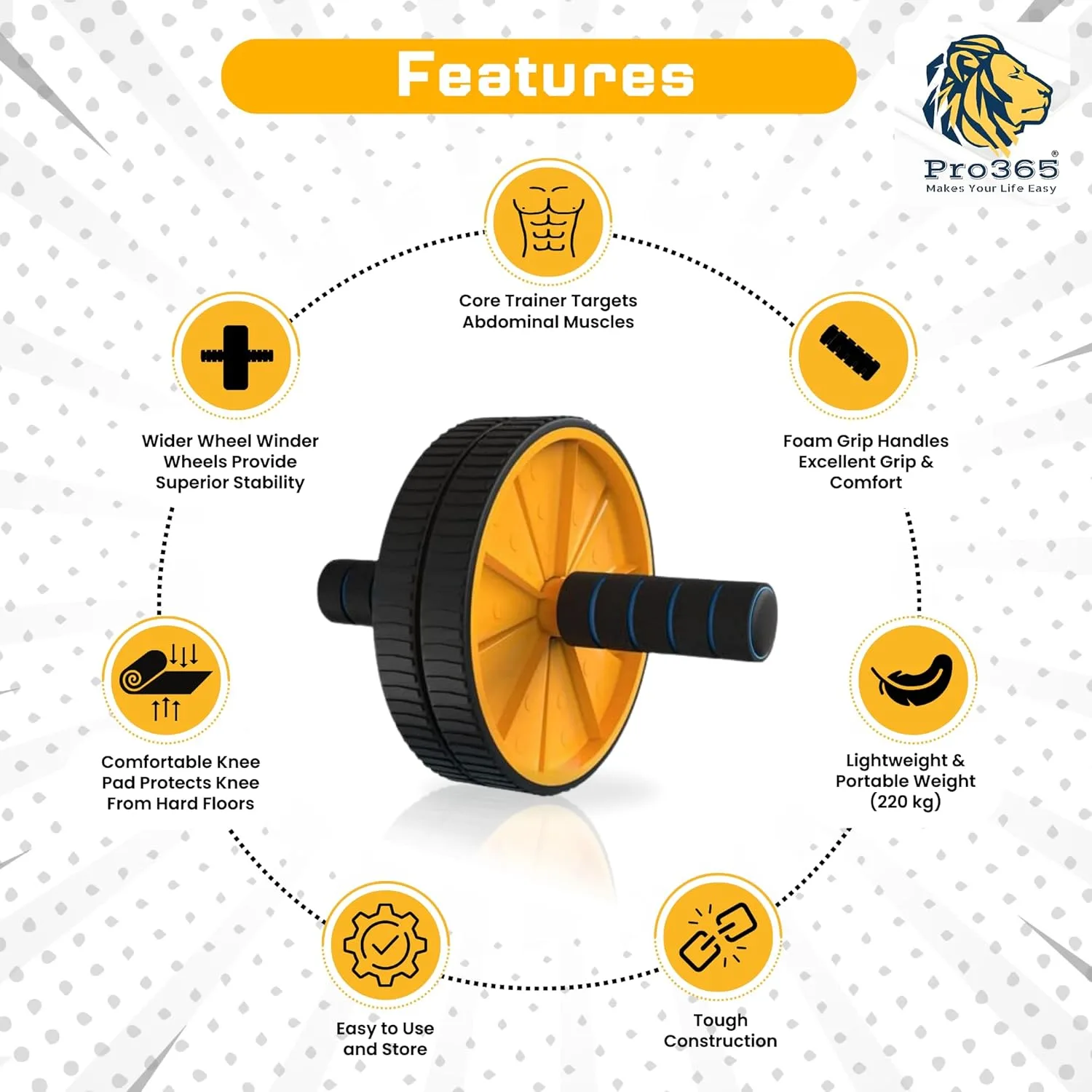 best ab roller wheel - PRO365 Premium Ab Wheel Roller | Heav 5 PRO365 Premium Ab Wheel Ro - view 5