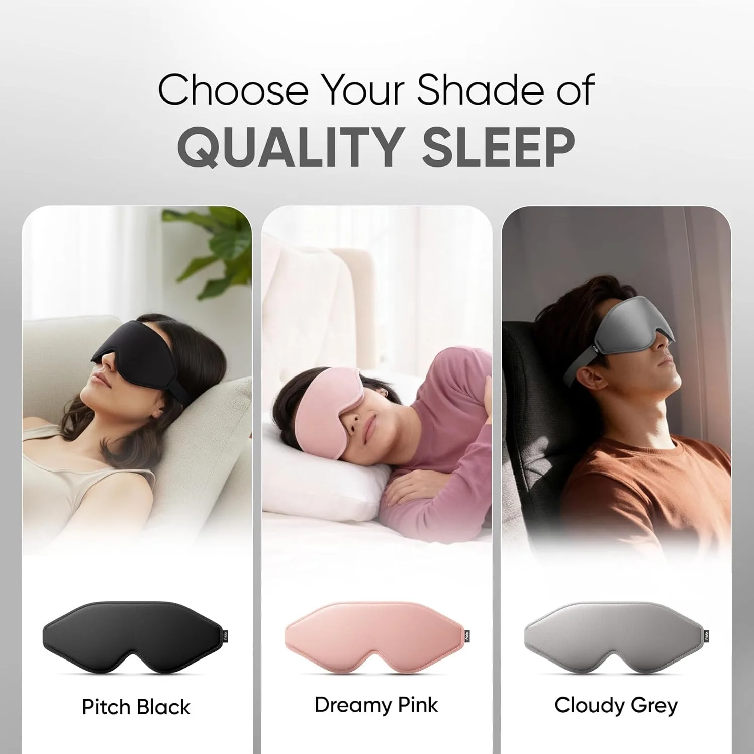 In-Depth Review: best eye mask for sleep - Frido 3D Eye Mask for Men & Women | 100% Blackout Sleep Mask | Zero Pressure Memory Foam for Eyelids & 9 Frido 3D Eye Mask for Men - view 8