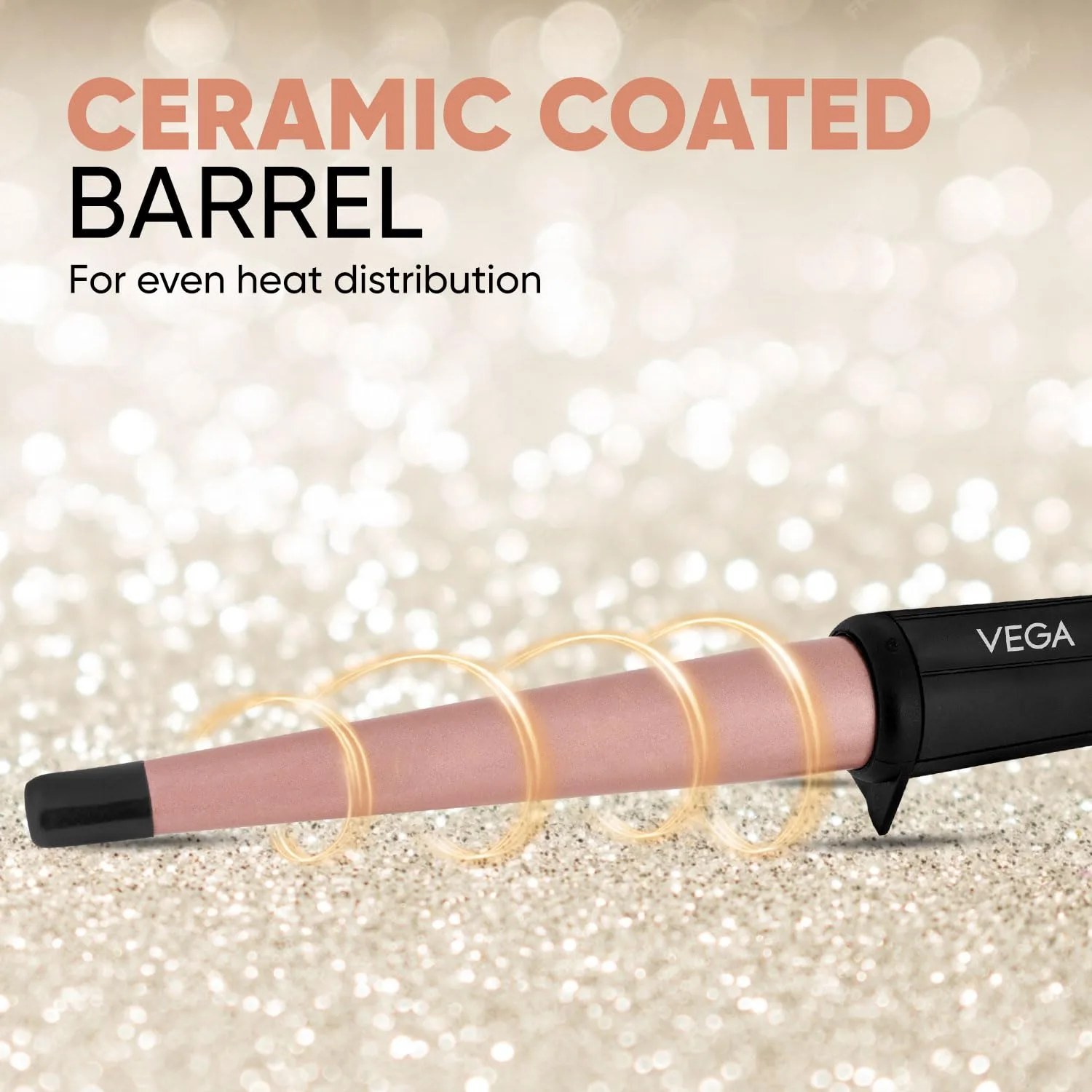 In-Depth Review: best curling iron hair - VEGA I-Curl Hair Curler For Women With Ceramic Coated 0.5 Inch-1 Inch Barrel, Quick Heatup Technology,LED In 6 VEGA I-Curl Hair Curler - view 5