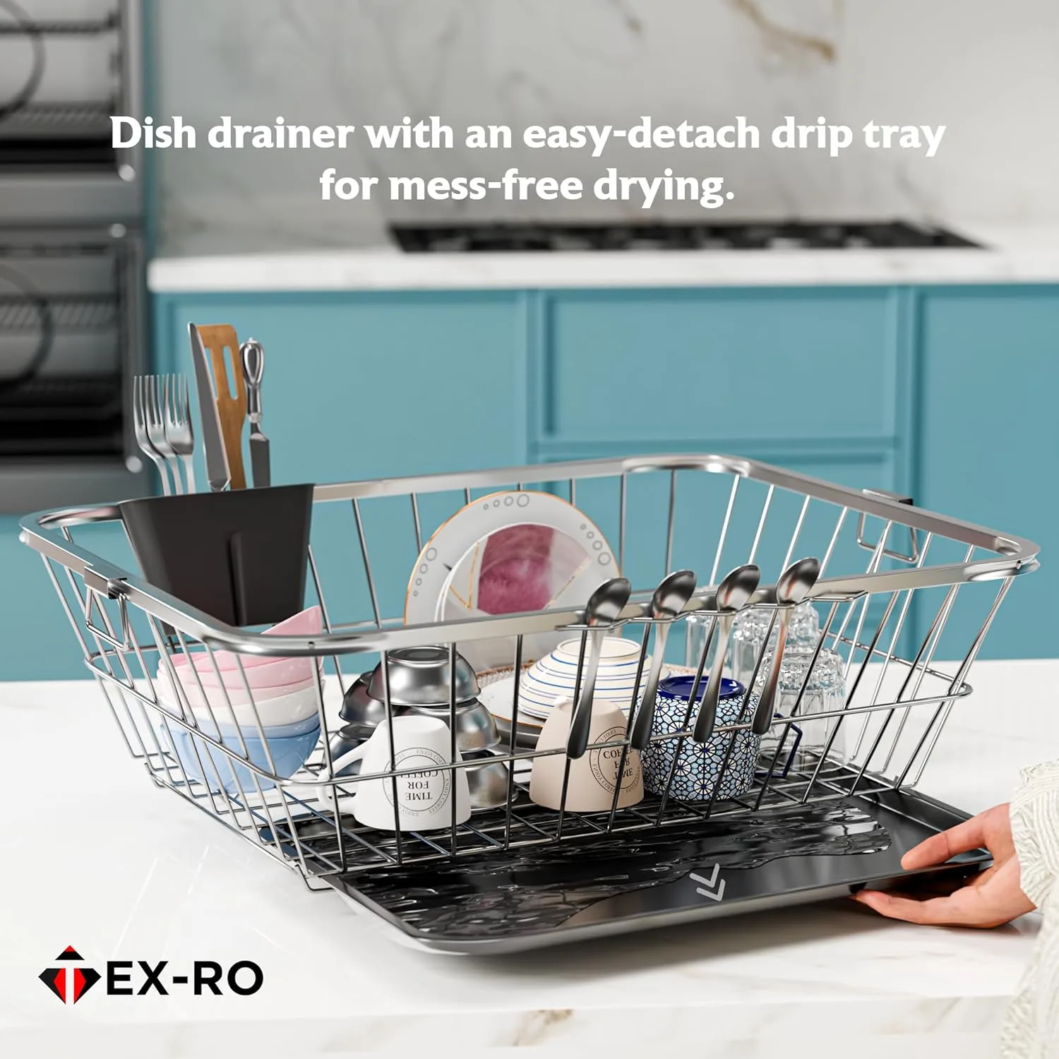 best dish rack drainer view 3