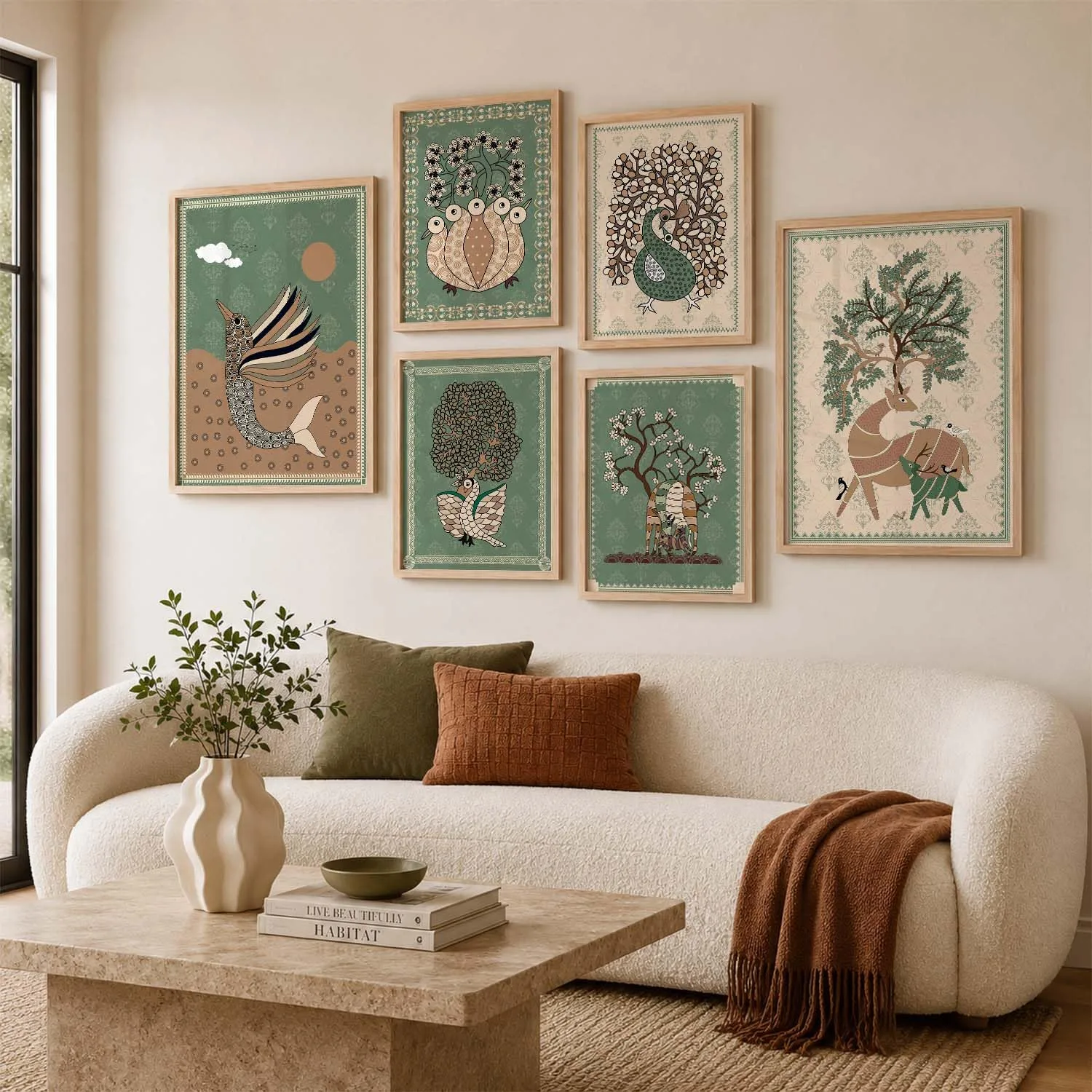 In-Depth Review: kotart Gond art Wall paintings for living room – Paintings wall decoration Wall frames for home decor Set of 6 Multicolo (F) | 2 kotart Gond art Wall paintings for living room - Paintings wall decoration Wall frames for home decor Set of 6 Multicolo (F) | | best pattachitra painting