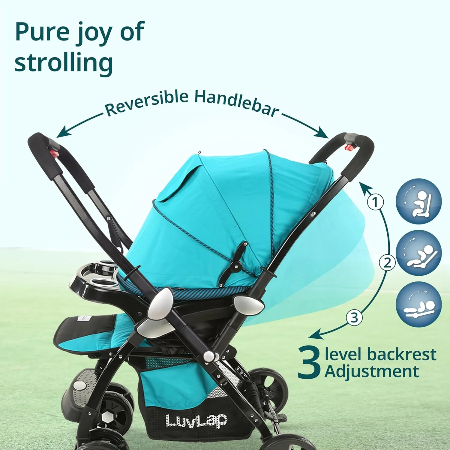 LuvLap Galaxy Baby Strolle - view 3