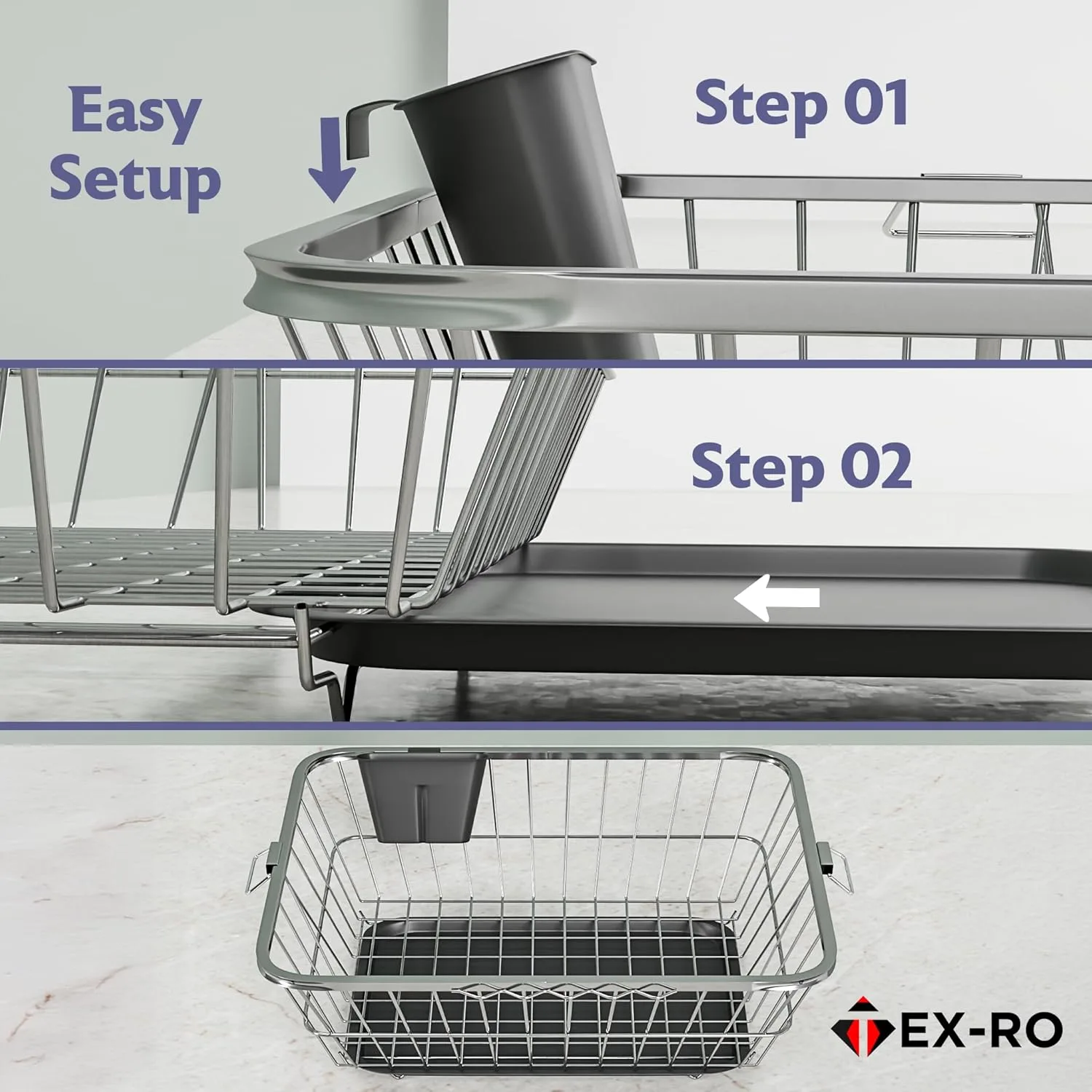 best dish rack drainer view 4