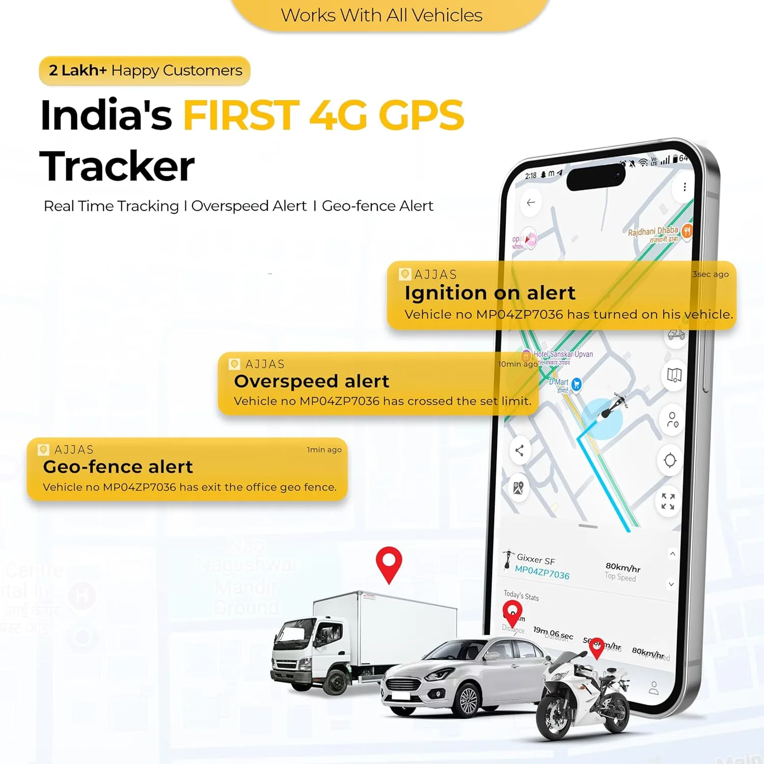 best bike gps tracker - Ajjas 4G Lite (Remote Engine Lock) W 3 Ajjas 4G Lite (Remote Eng - view 3