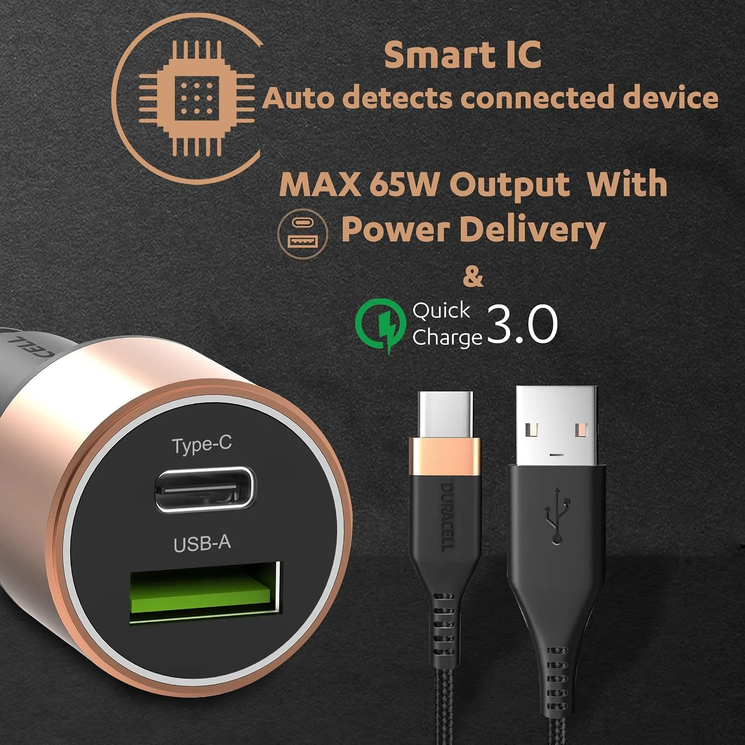 Duracell 65W Fast Car Charge - view 5