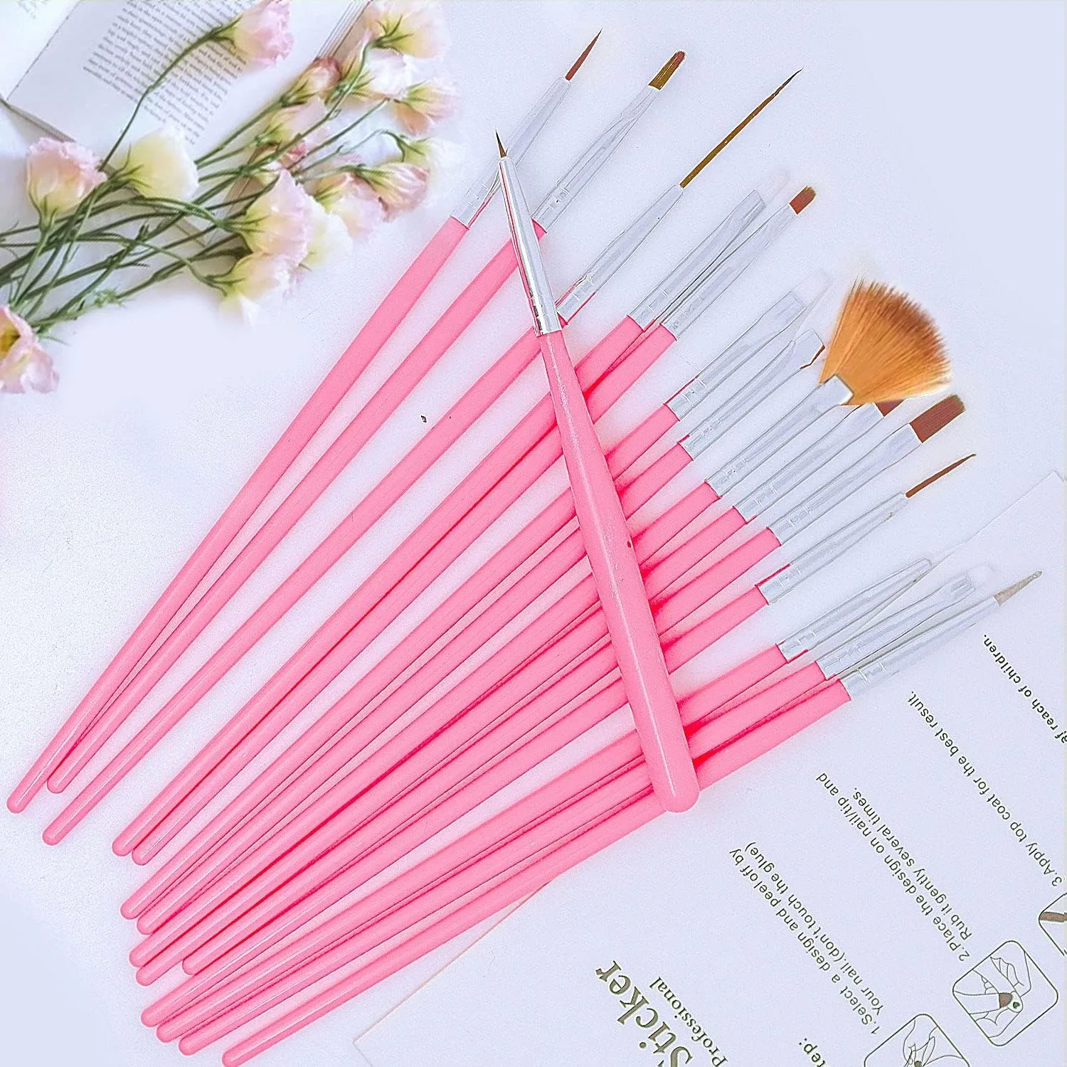 best nail art tools - 20 pcs Nail Art Brushes, Nail Art Desi 4 20 pcs Nail Art Brushe - view 4