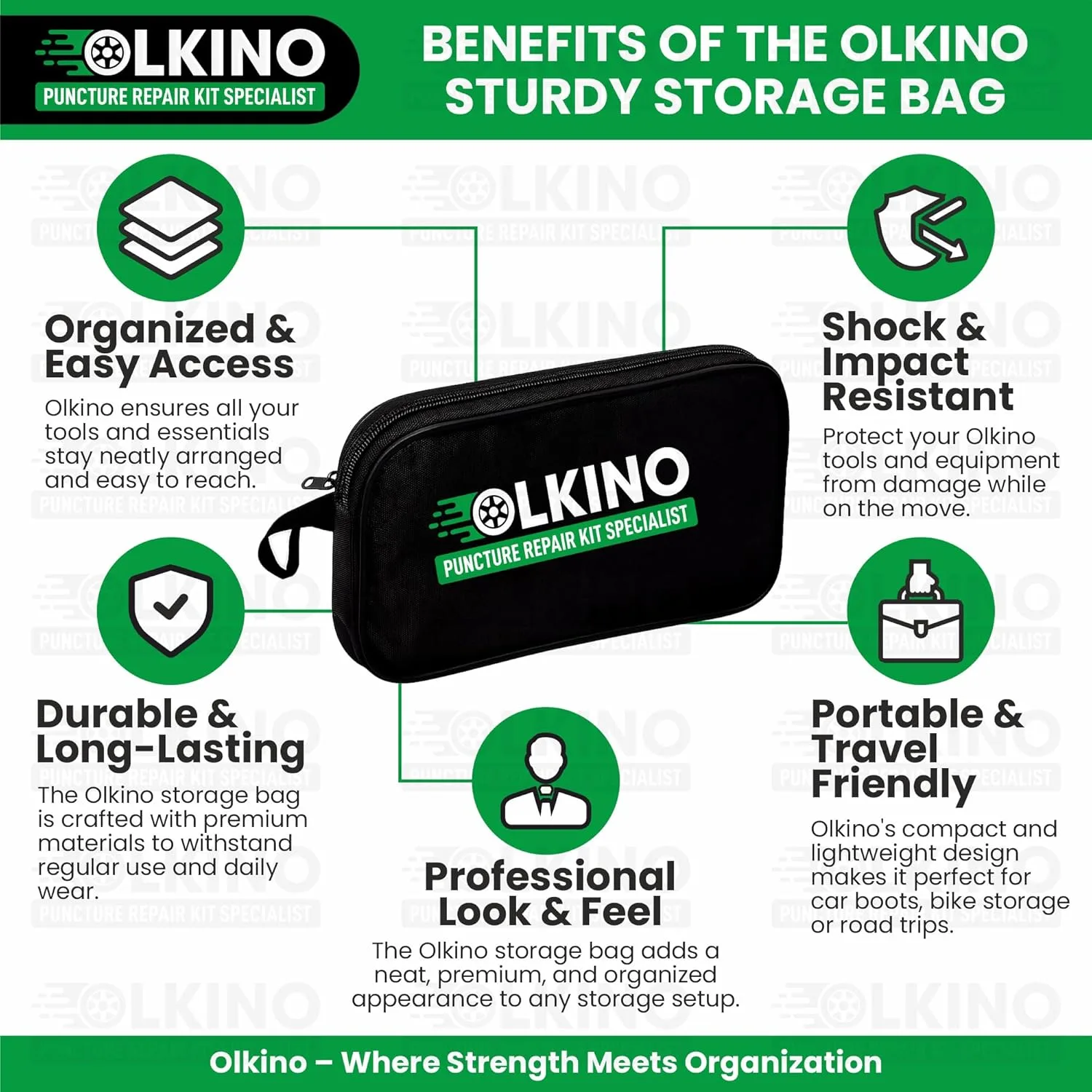 In-Depth Review: best bike puncture repair kit - OLKINO 12-in-1 Tubeless Tyre Puncture Repair Kit for Cars & Bikes | Heavy-Duty T-Handle Tools &# 6 best bike puncture repair kit view 4