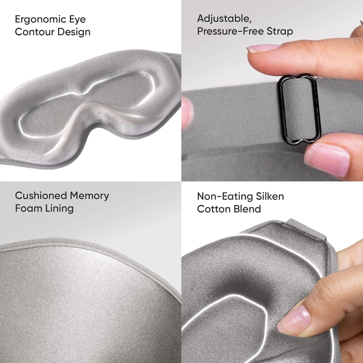 In-Depth Review: best eye mask for sleep - Frido 3D Eye Mask for Men & Women | 100% Blackout Sleep Mask | Zero Pressure Memory Foam for Eyelids & 5 Frido 3D Eye Mask for Men - view 4
