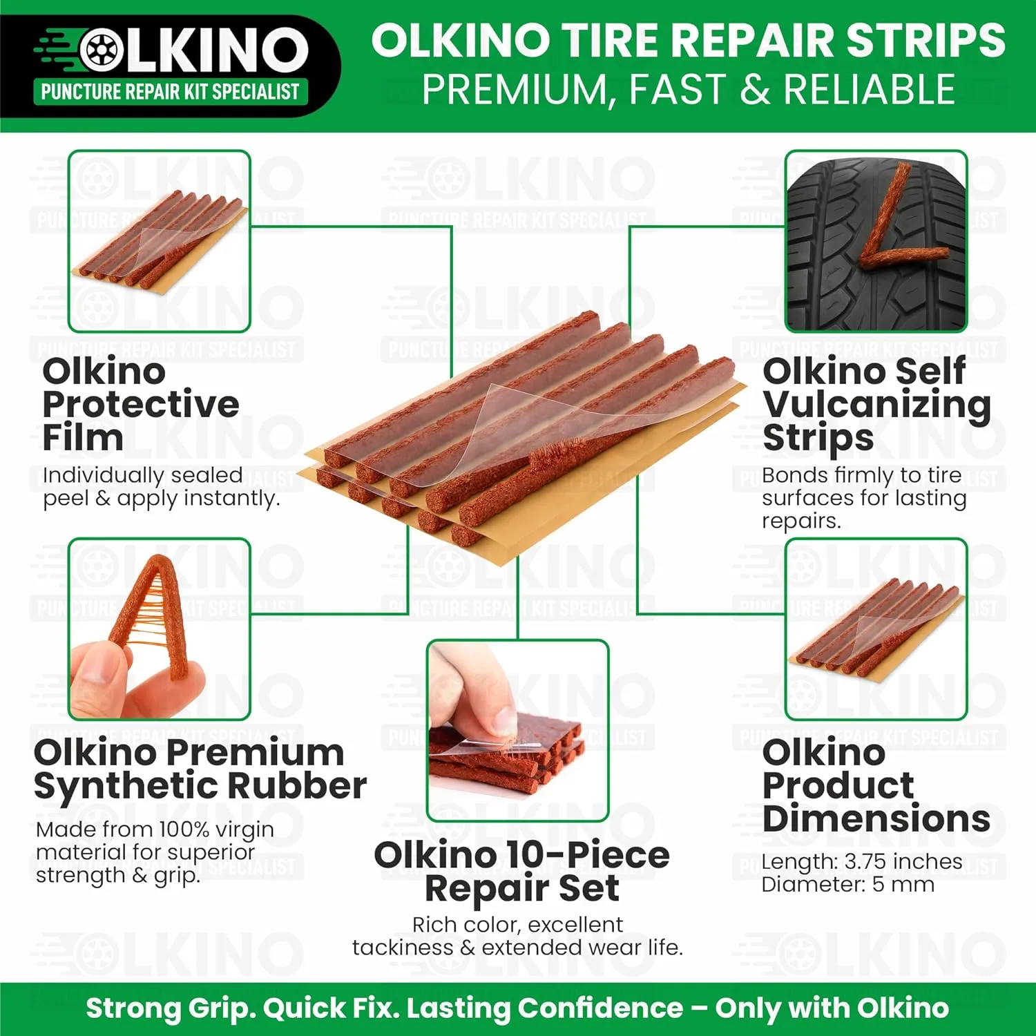In-Depth Review: best bike puncture repair kit - OLKINO 12-in-1 Tubeless Tyre Puncture Repair Kit for Cars & Bikes | Heavy-Duty T-Handle Tools &# 5 best bike puncture repair kit view 3