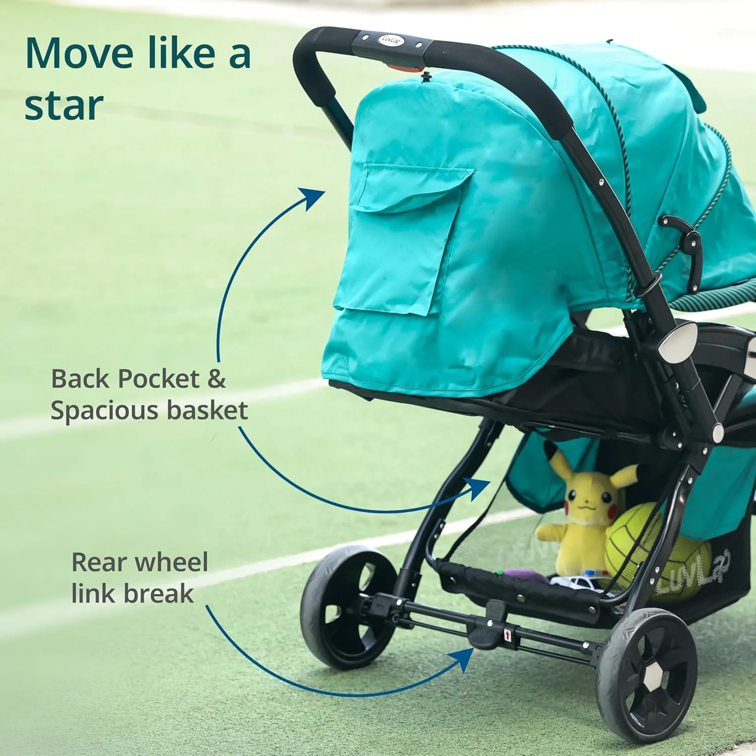 LuvLap Galaxy Baby Strolle - view 8