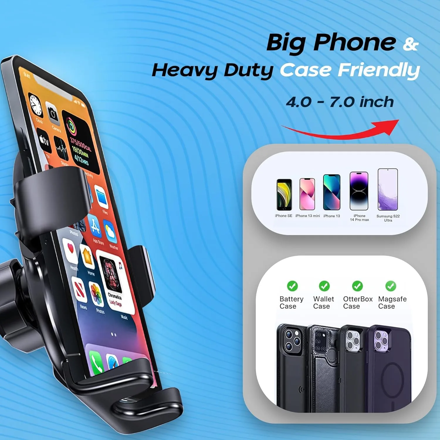 In-Depth Review: best car phone holder - Kratos Grip X2 car Mobile Holder for Dashboard with 360 Degree Rotation Phone Holder in car with Quick Releas 6 Kratos Grip X2 car Mobile - view 5