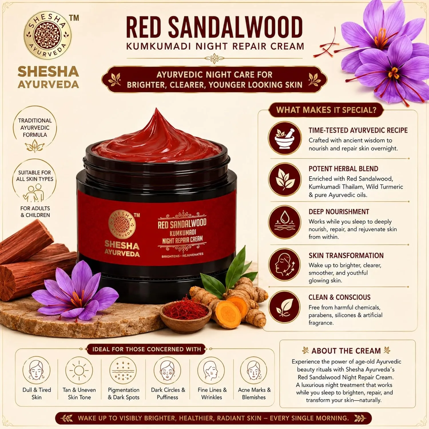 Shesha Ayurveda Red Sandal - view 6