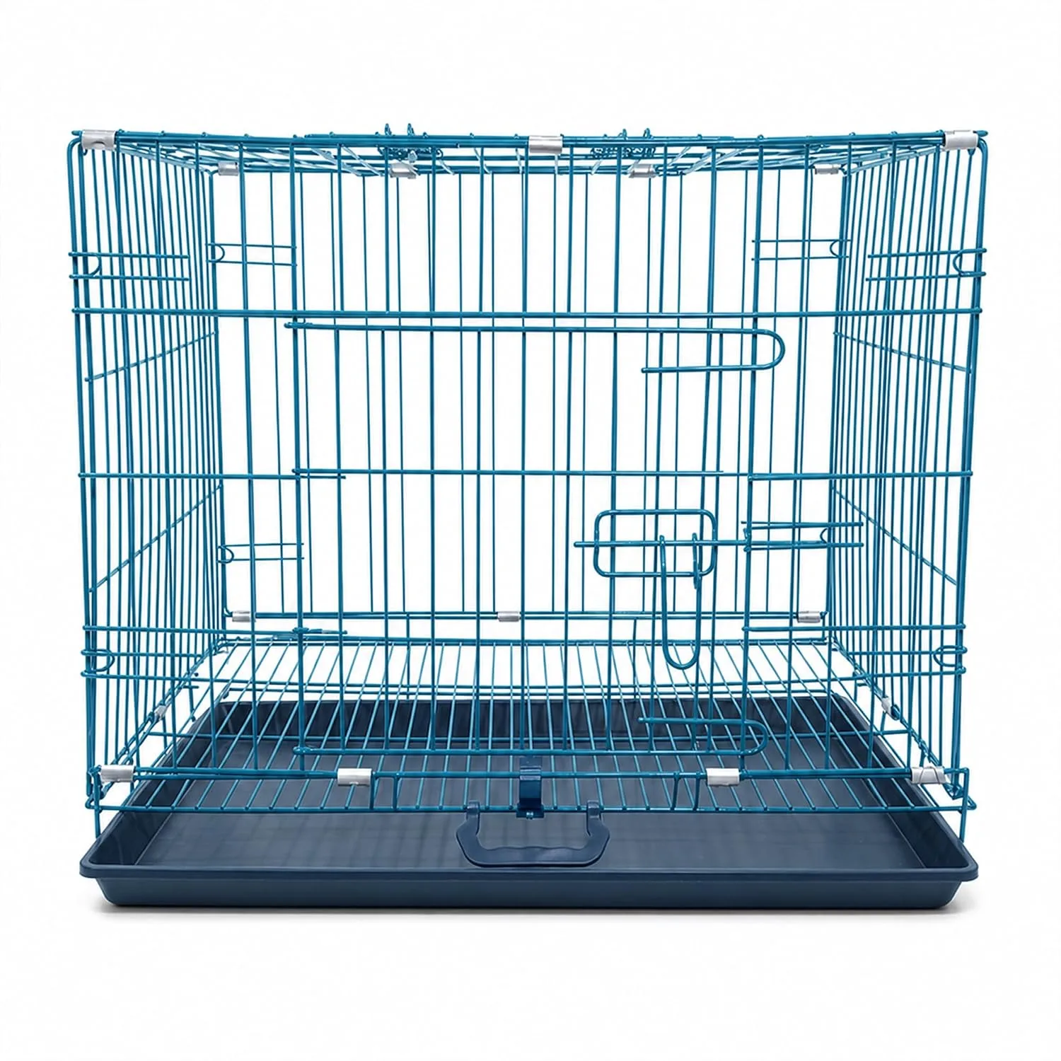 In-Depth Review: best rabbit hutch - PETJOY Foldable Metal Dog Cage | 24 Inch Dog Crate Kennel for Puppies, Medium Dogs, Cats & Rabbits | Double 2 best rabbit hutch