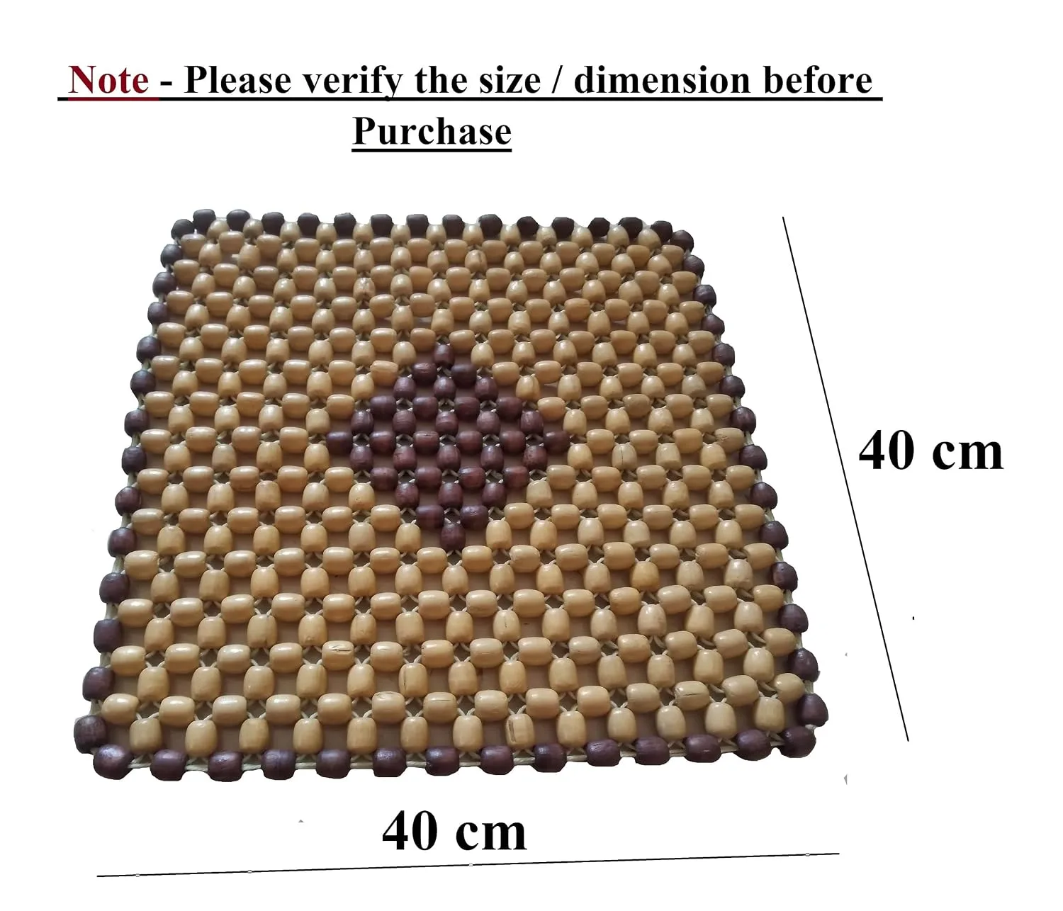 In-Depth Review: best car seat cover - Q1 Beads SBeige Wooden Beads Acupressure Mat Car Accessories Beads Seat Cover for Driver/heating pad/gel pad co 4 Q1 Beads SBeige Wooden - view 3
