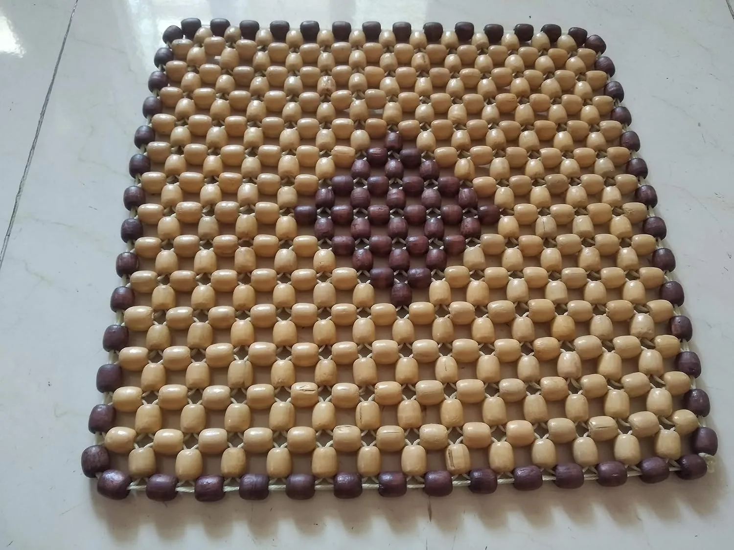 In-Depth Review: best car seat cover - Q1 Beads SBeige Wooden Beads Acupressure Mat Car Accessories Beads Seat Cover for Driver/heating pad/gel pad co 5 Q1 Beads SBeige Wooden - view 4