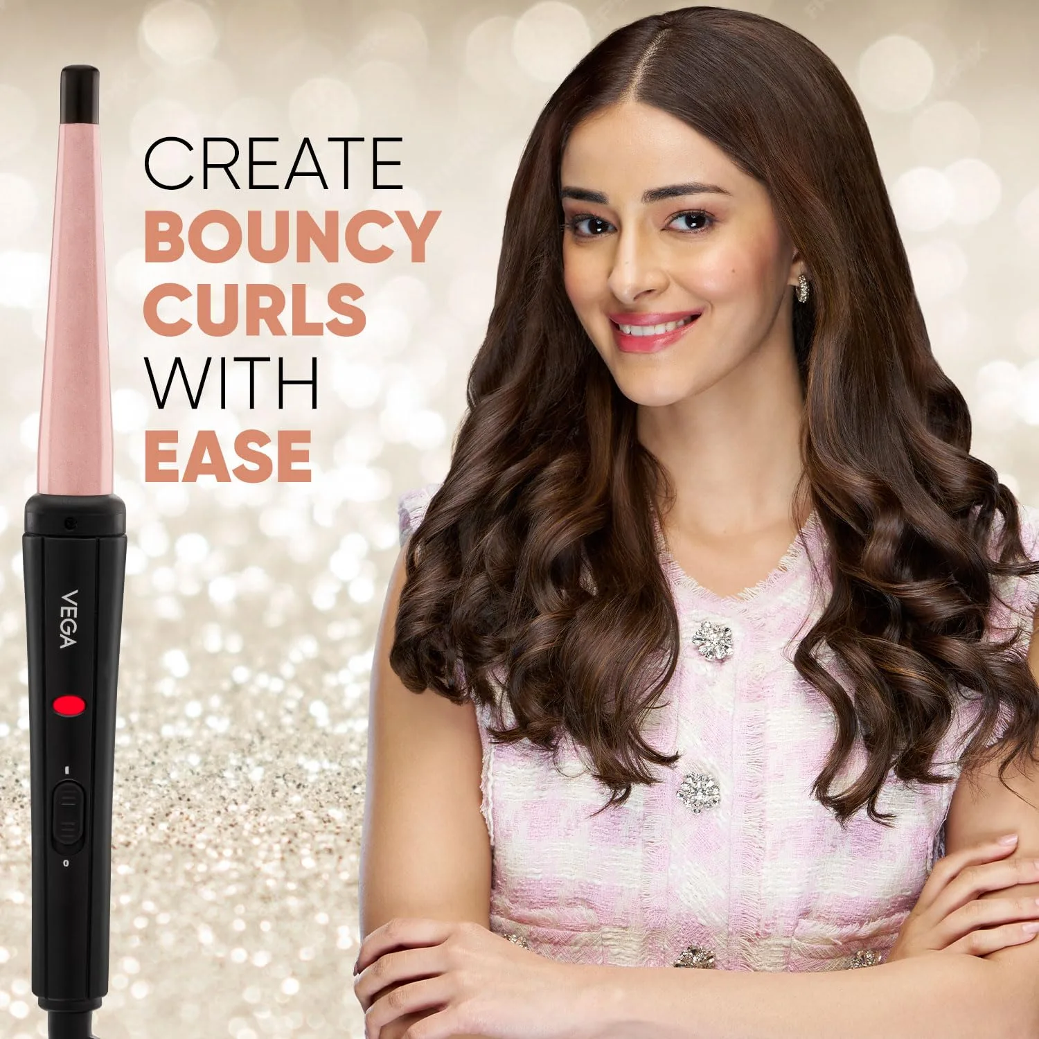 In-Depth Review: best curling iron hair - VEGA I-Curl Hair Curler For Women With Ceramic Coated 0.5 Inch-1 Inch Barrel, Quick Heatup Technology,LED In 3 VEGA I-Curl Hair Curler - view 2
